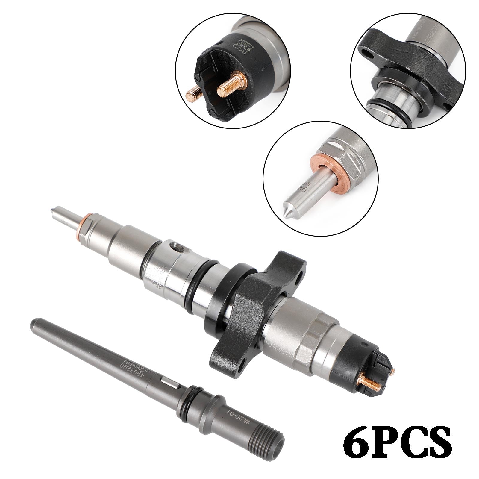 Dodge Pick-up Truck 5.9L Diesel 2003 1PCS/6PCS Common Rail Fuel Injector 0445120255 Generic