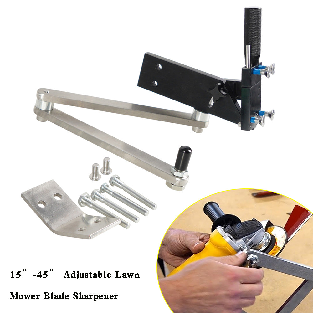 15°-45° Adjustable Lawn Mower Blade Sharpener Tool For Grinding Machine