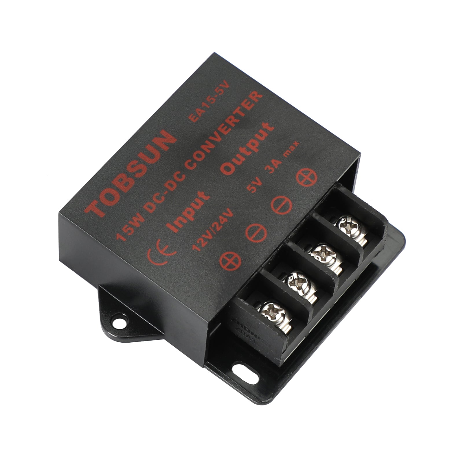 DC-DC 12V/24V to 5V 3A 15W Step Down Regulator Module Voltage Converter Meter