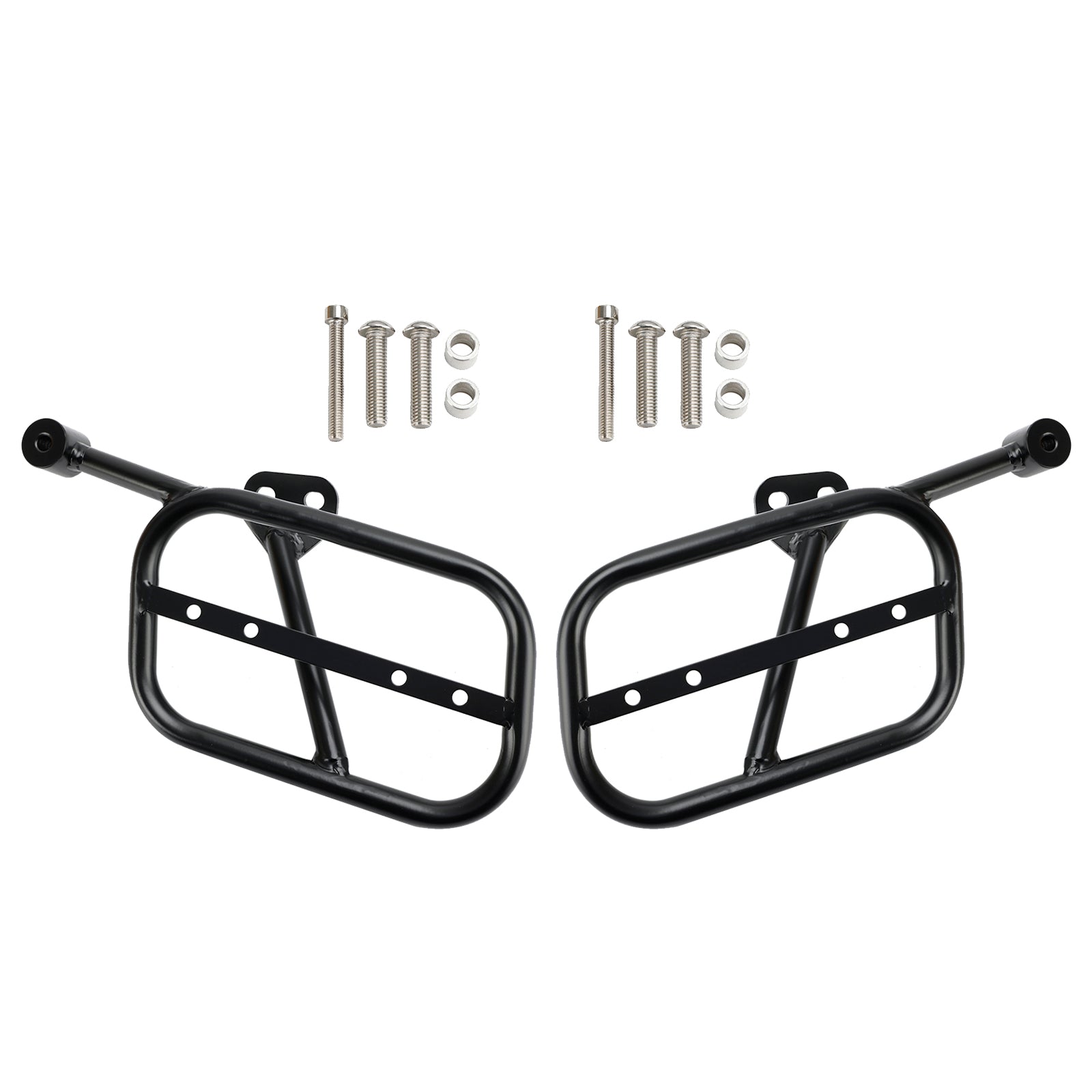 Saddle Bag Mounting Bracket Luggage Rack Side bag Holder Black Fit for GUZZI V9 Bobber Roamer 2018-2024