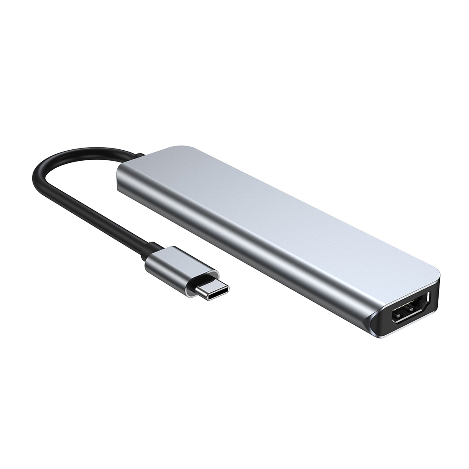 6 en 1 USB-C Tipo C Salida HD 4K USB 3.0 HD Adaptador HUB Base multifunción