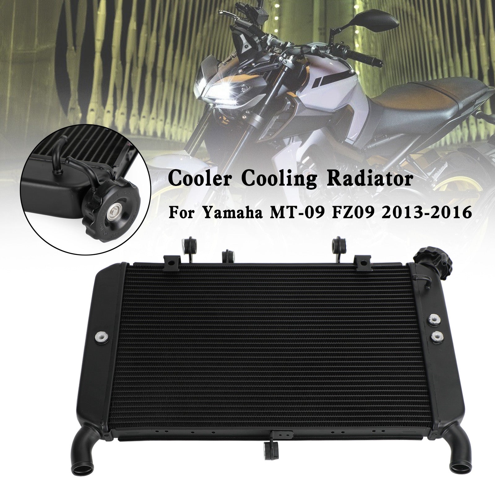 Yamaha MT-09 FZ09 2013-2016 Core Engine Water Cooling Cooler Radiator Generic