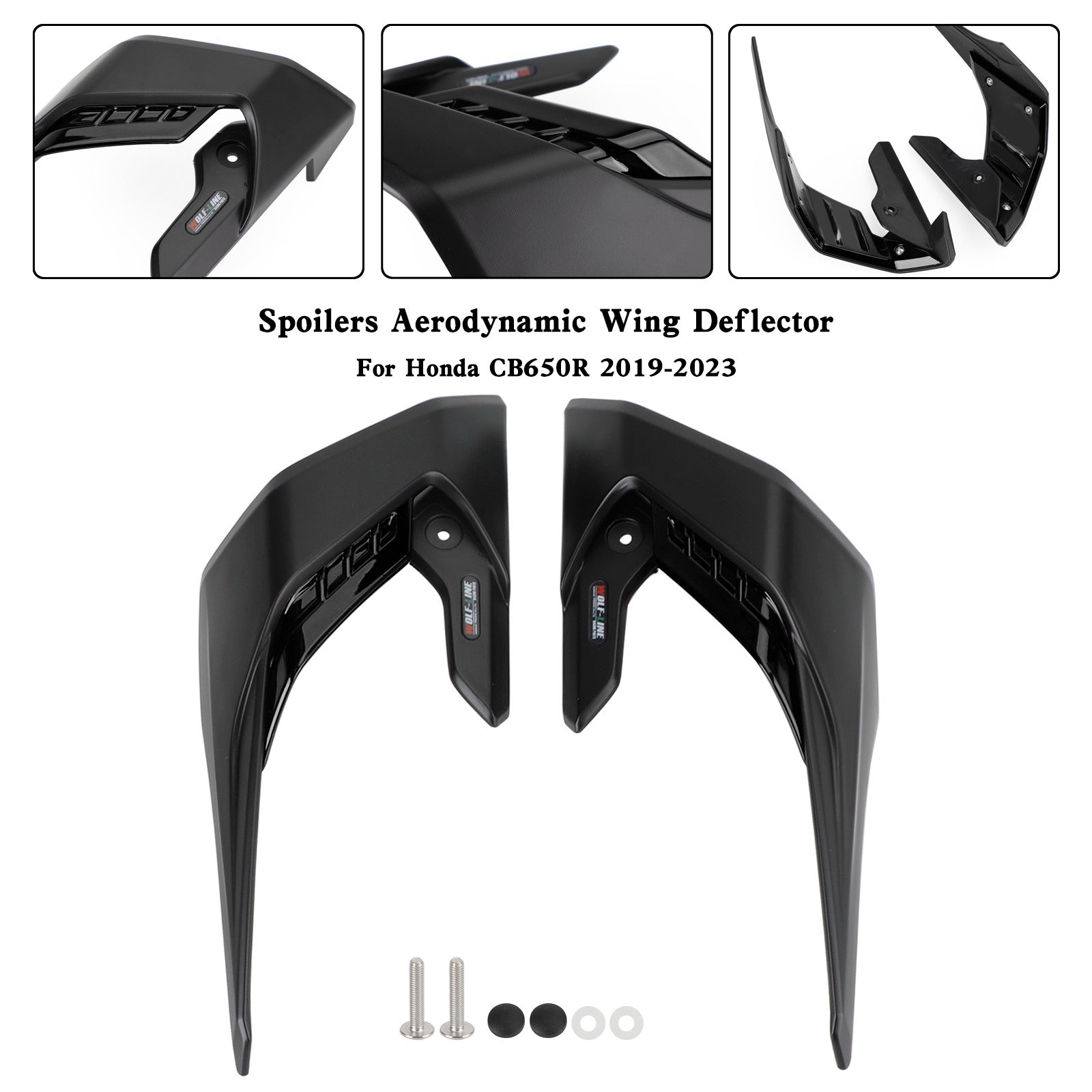 2019-2023 Honda CB650R Side Spoilers Aerodynamic Wing Deflector Fairing