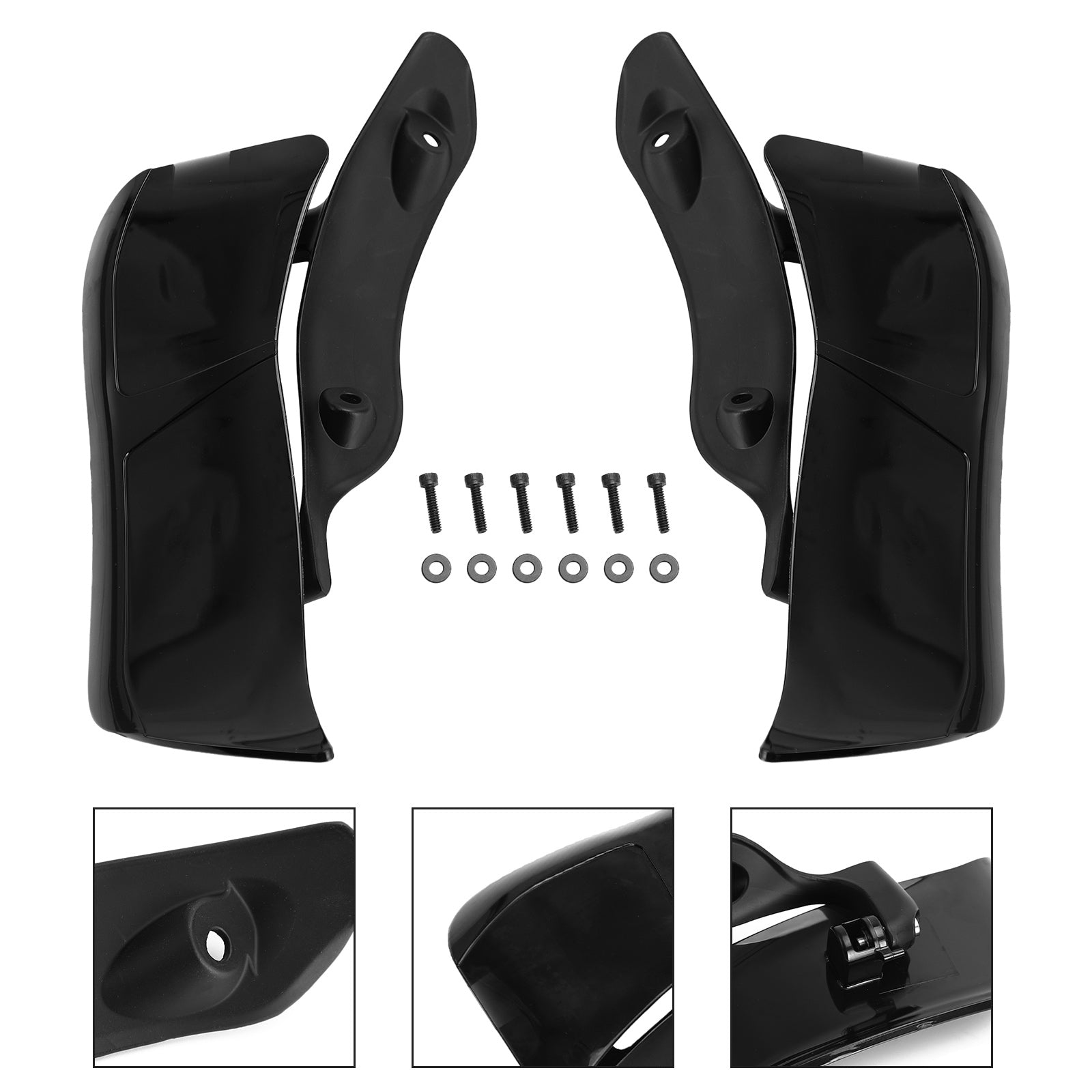 Adjustable Upper Fairing Side Wind Air Deflector For Road Glide 2015-2020 Generic