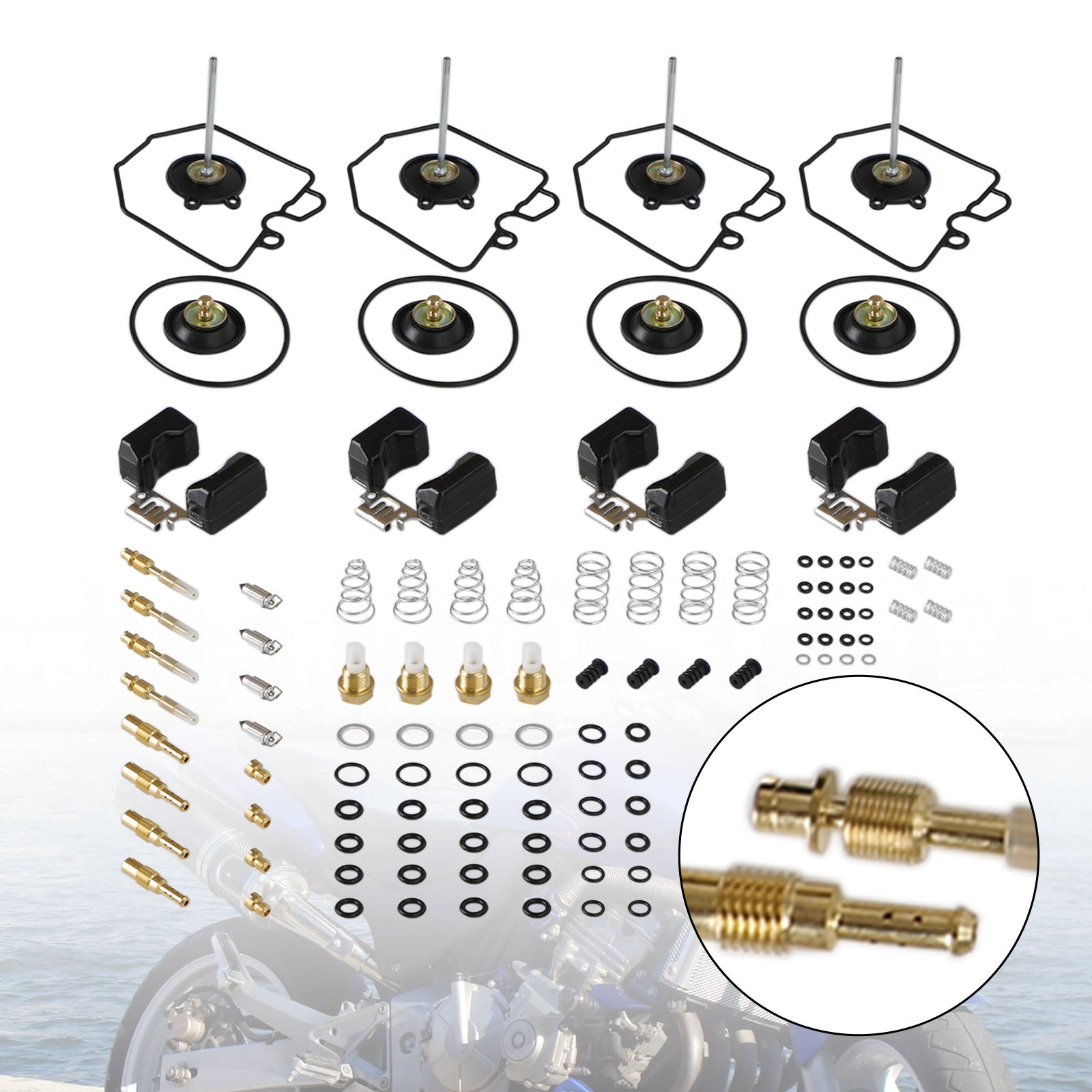 1980-1983 Honda Goldwing 1100 GL1100 Kit de reparación de reconstrucción de carburador