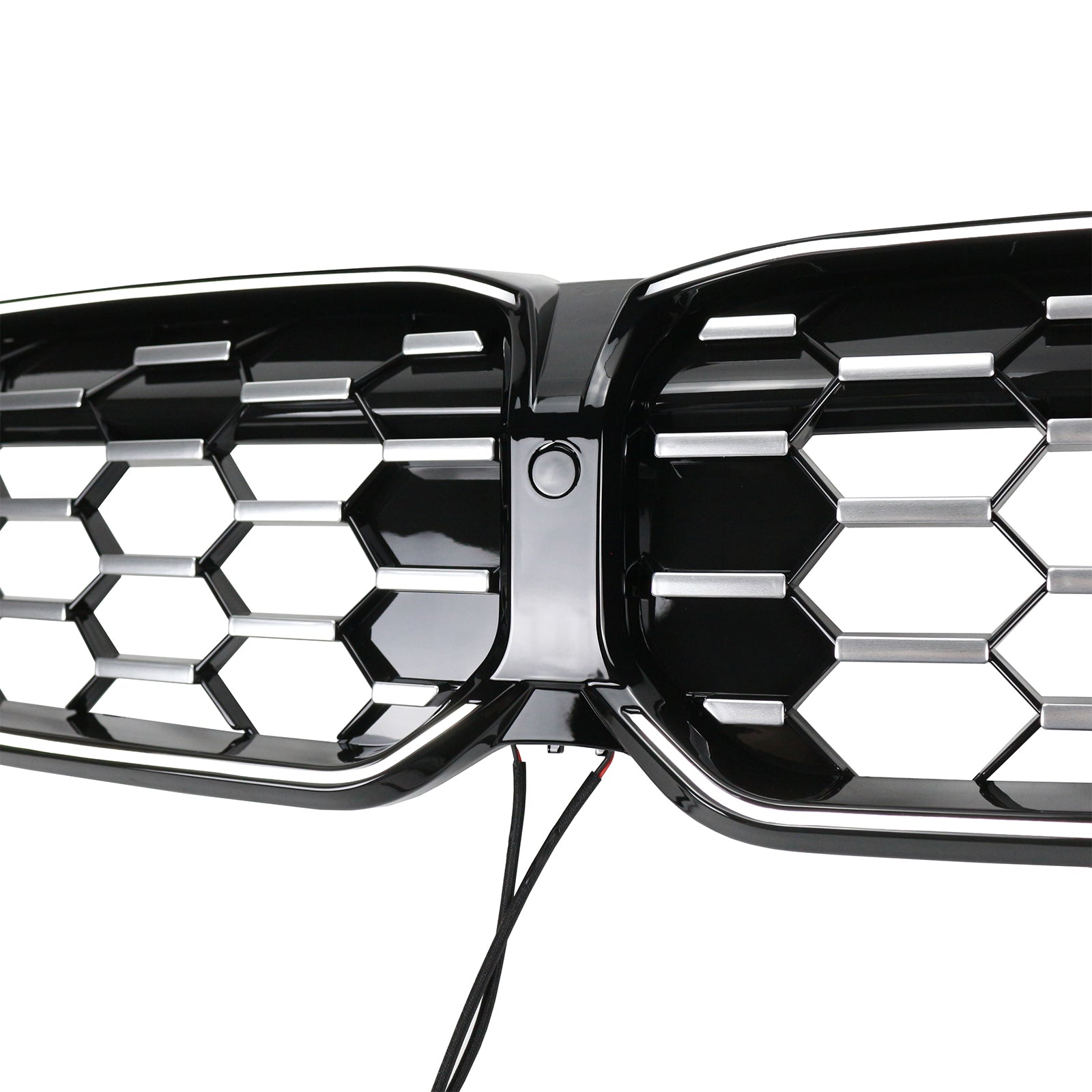 BMW Serie 3 G20 G28 2023-2024 Malla de rejilla delantera plateada y negra diamante