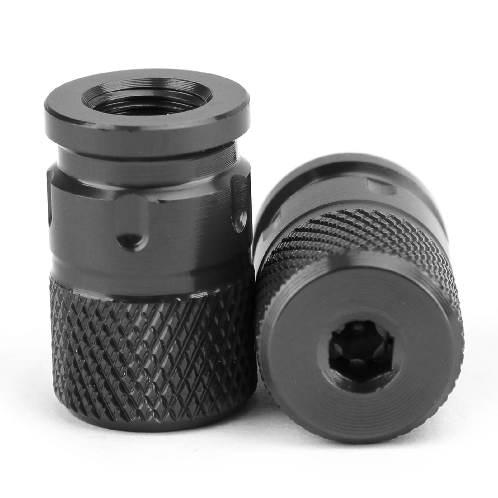 자동차 트럭 자전거 오토바이용 CNC 빌릿 도난 방지 타이어 밸브 스템 캡 쌍