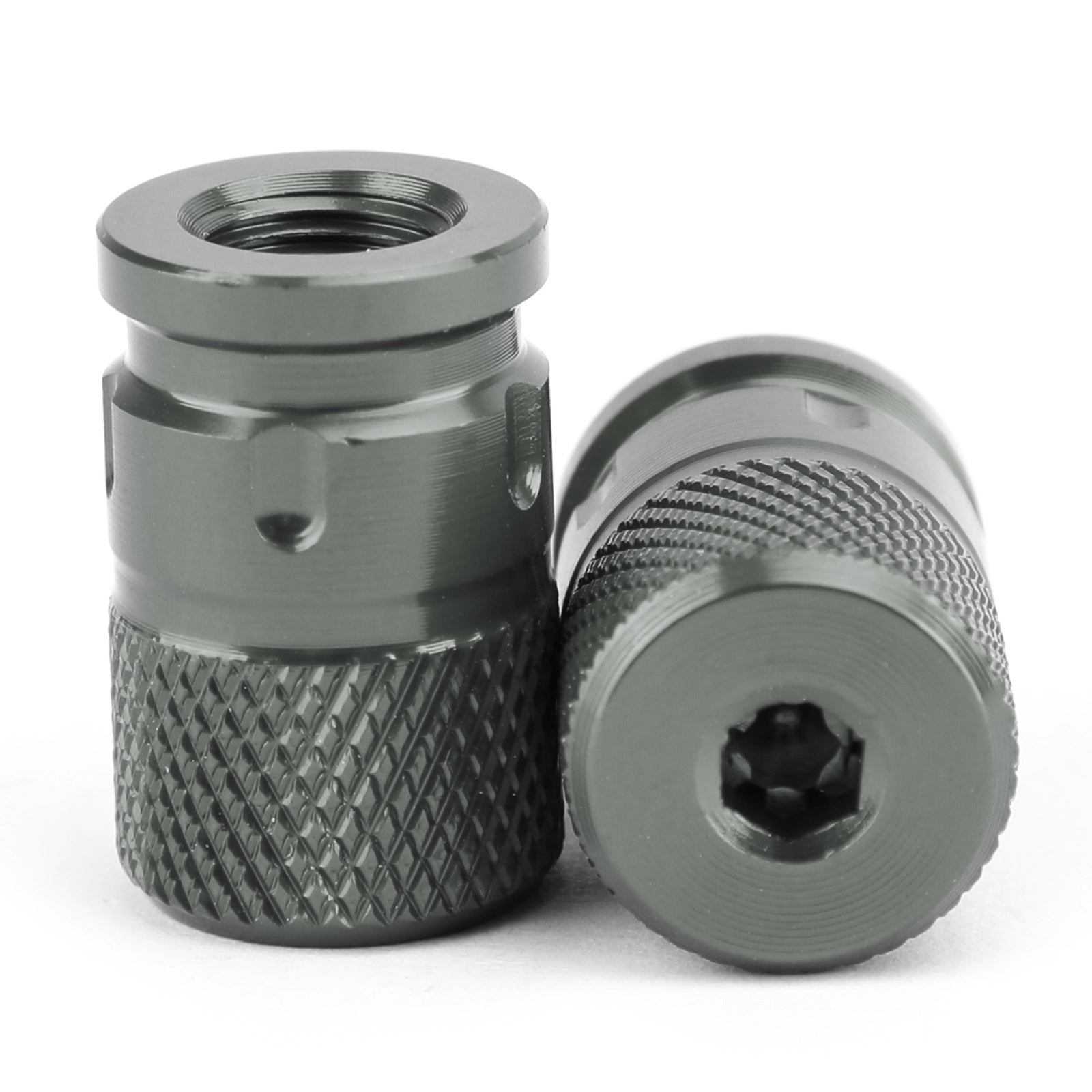 자동차 트럭 자전거 오토바이용 CNC 빌릿 도난 방지 타이어 밸브 스템 캡 쌍