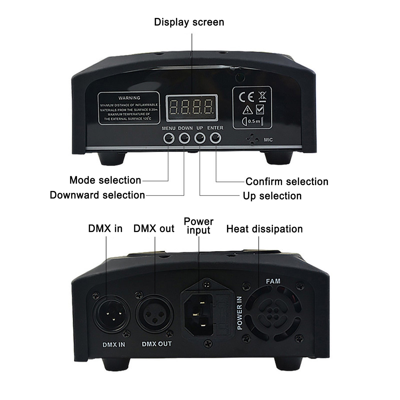 2Pcs/4Pcs 120W 8Gobo Moving Head Stage Lighting RGBW LED DMX Beam Disco Party Light