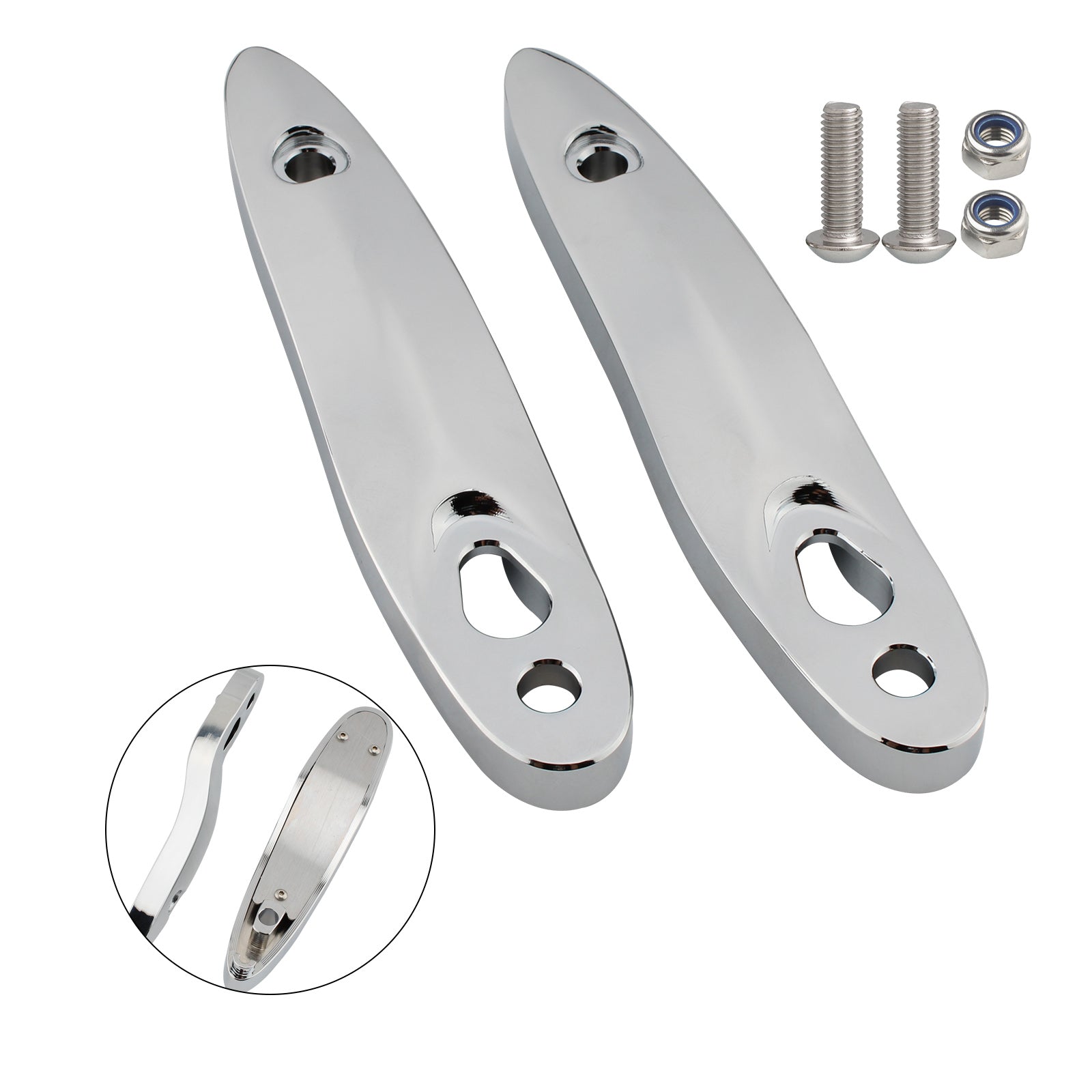 Turn Signal Extension Bracket License Plate Relocation Kit Fit for Softail 00-23 Generic