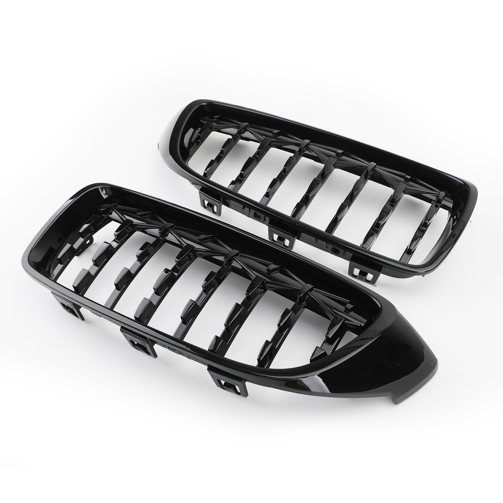 Diamond Front Upper Grille For BMW 4 Series F32 F33 F36 F82 14-2018 Gloss Black Generic