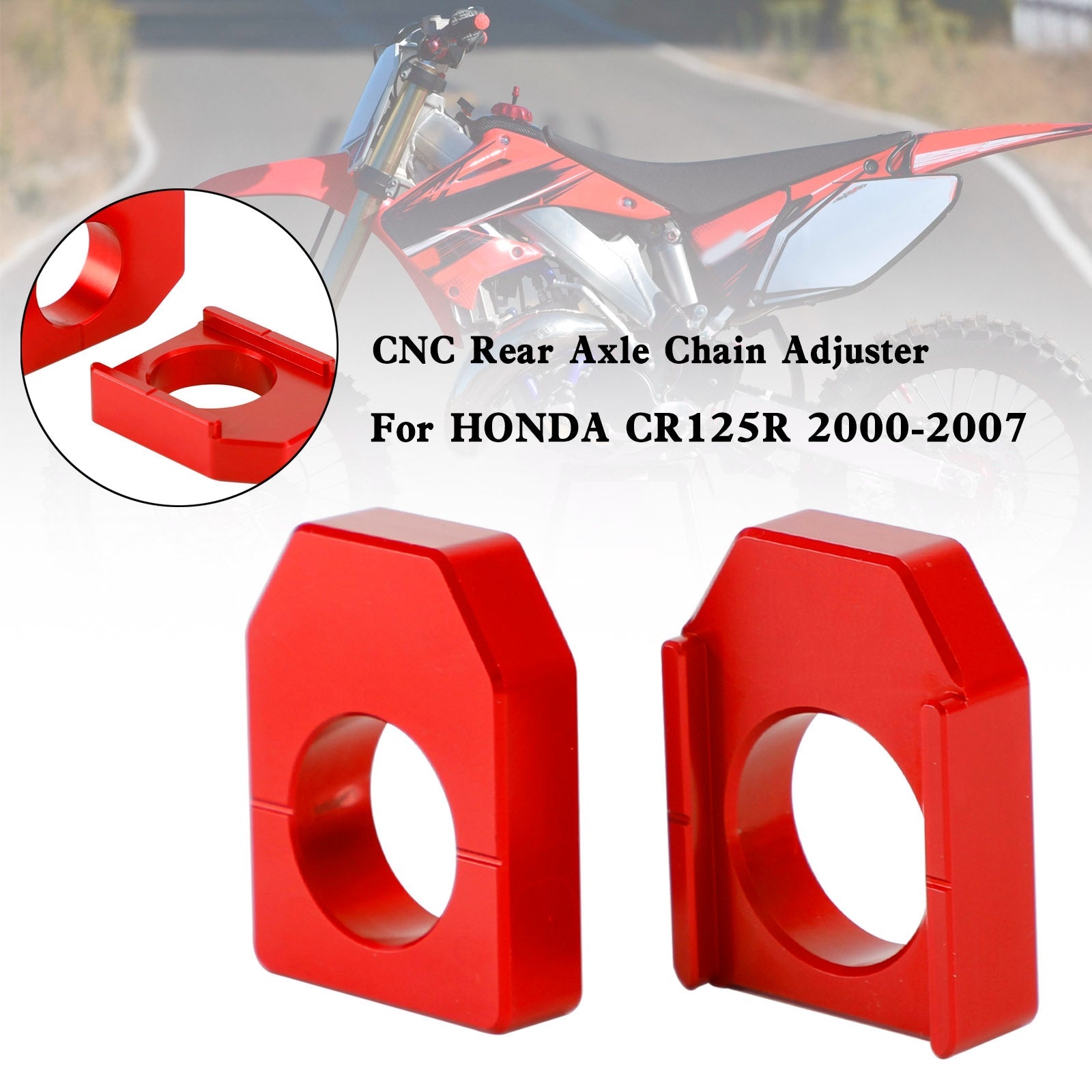 혼다 CRF450R/X CR125R/250R CRF250R/X CNC 리어 액슬 블록 체인 조절 장치