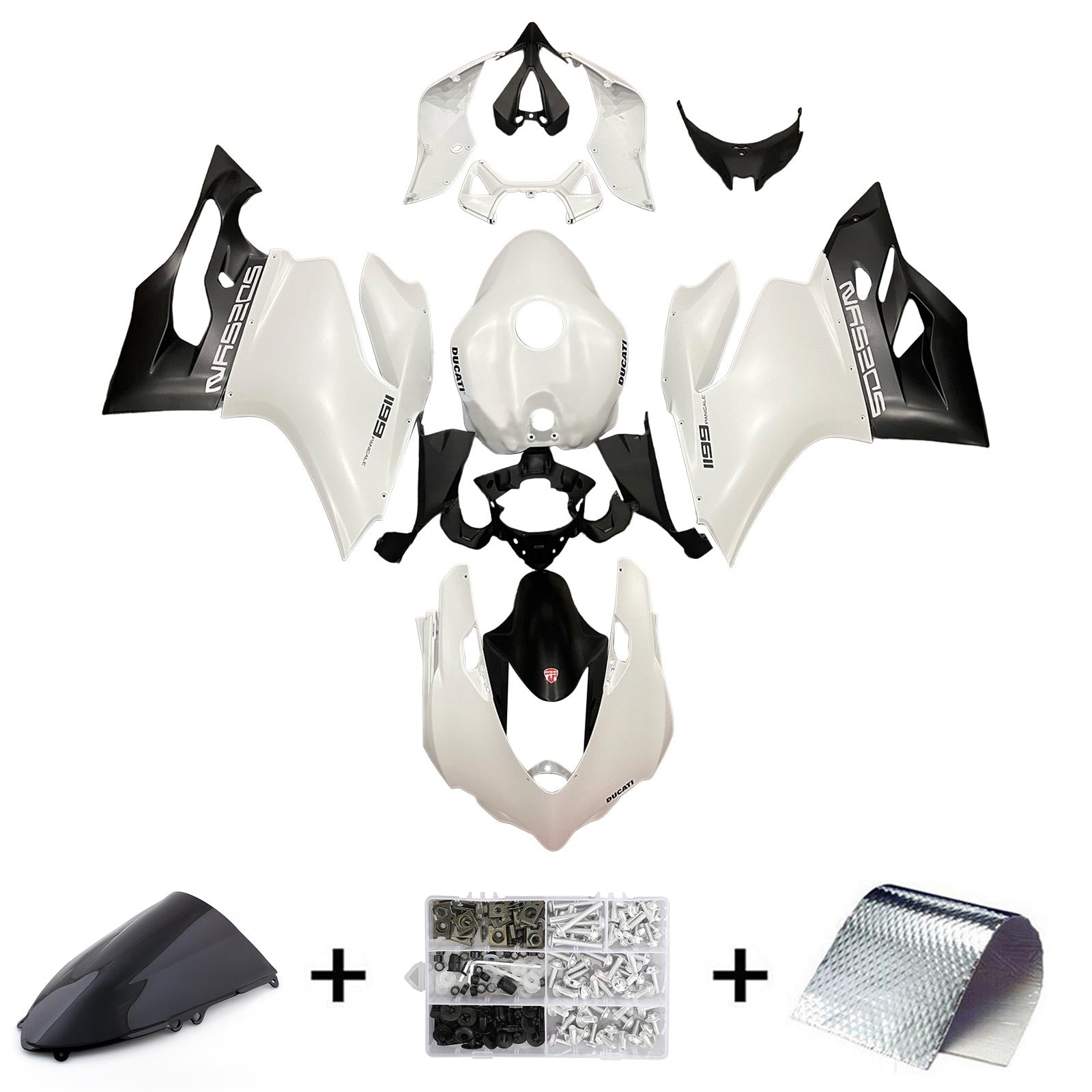 Ducati 1199 899 2012-2015 Fairing Kit Bodywork Plastic ABS