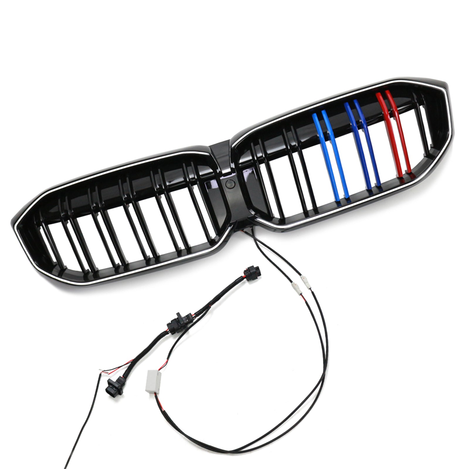 BMW 3 Series G20 G28 2023-2024 M Double Line Black Front Kidney Grille Mesh