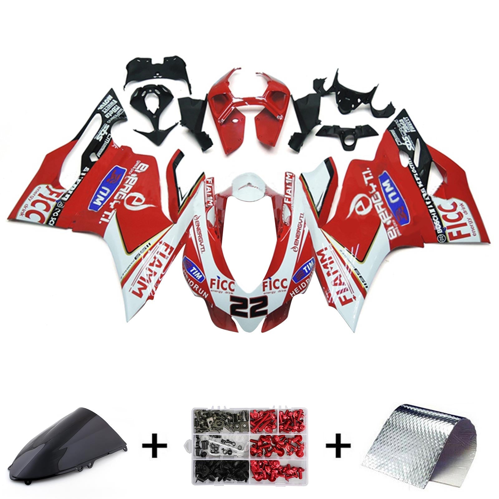Ducati 1199 899 2012-2015 Fairing Kit Bodywork Plastic ABS