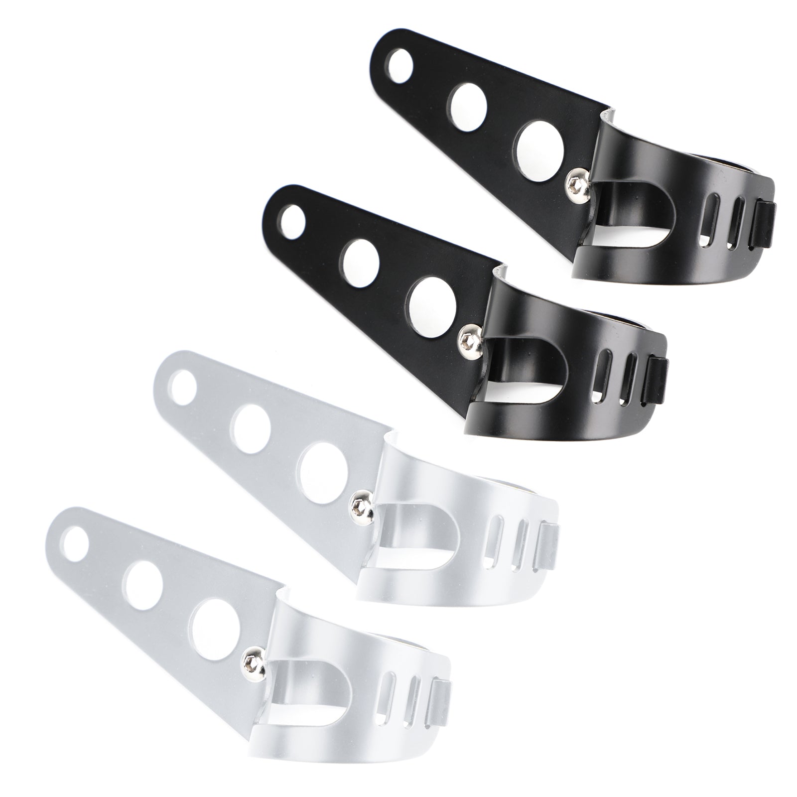 43-50mm Fork Black Headlight Bracket Universal Headlamp Mount Holder 43-50mm Fork Black Headlight Bracket Universal Headlamp Mount Holder