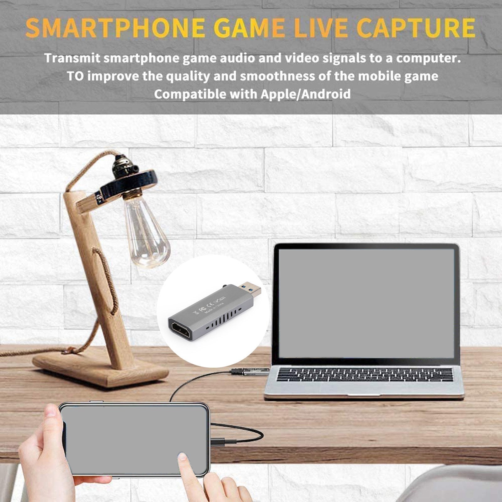 4K 1080p 60fps HD to USB 3.0 Video Capture Card Game Live Recorder Plug And Play