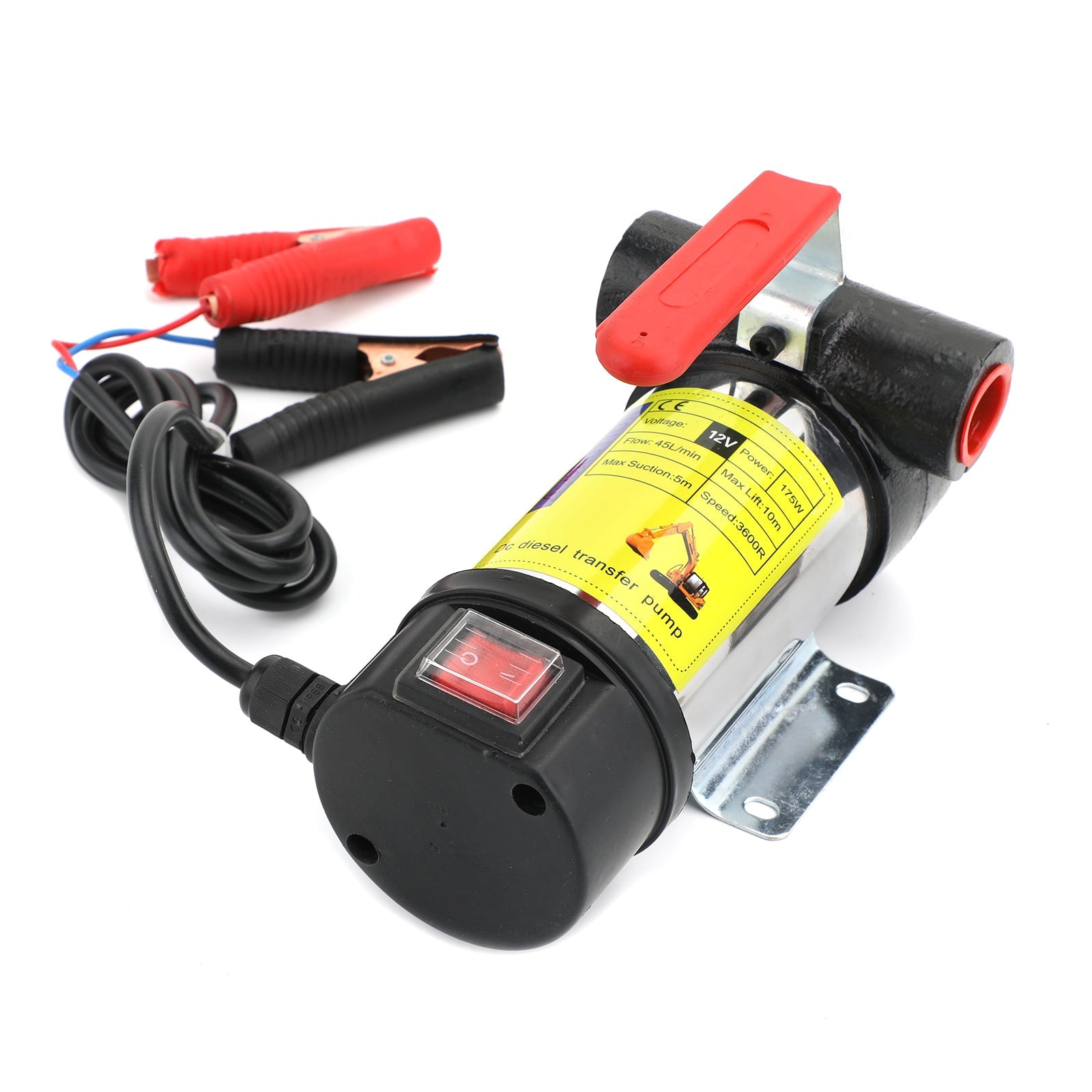 Portable 12V DC Electric Fuel Transfer Pump Kerosene Oil Diesel Commercial Auto