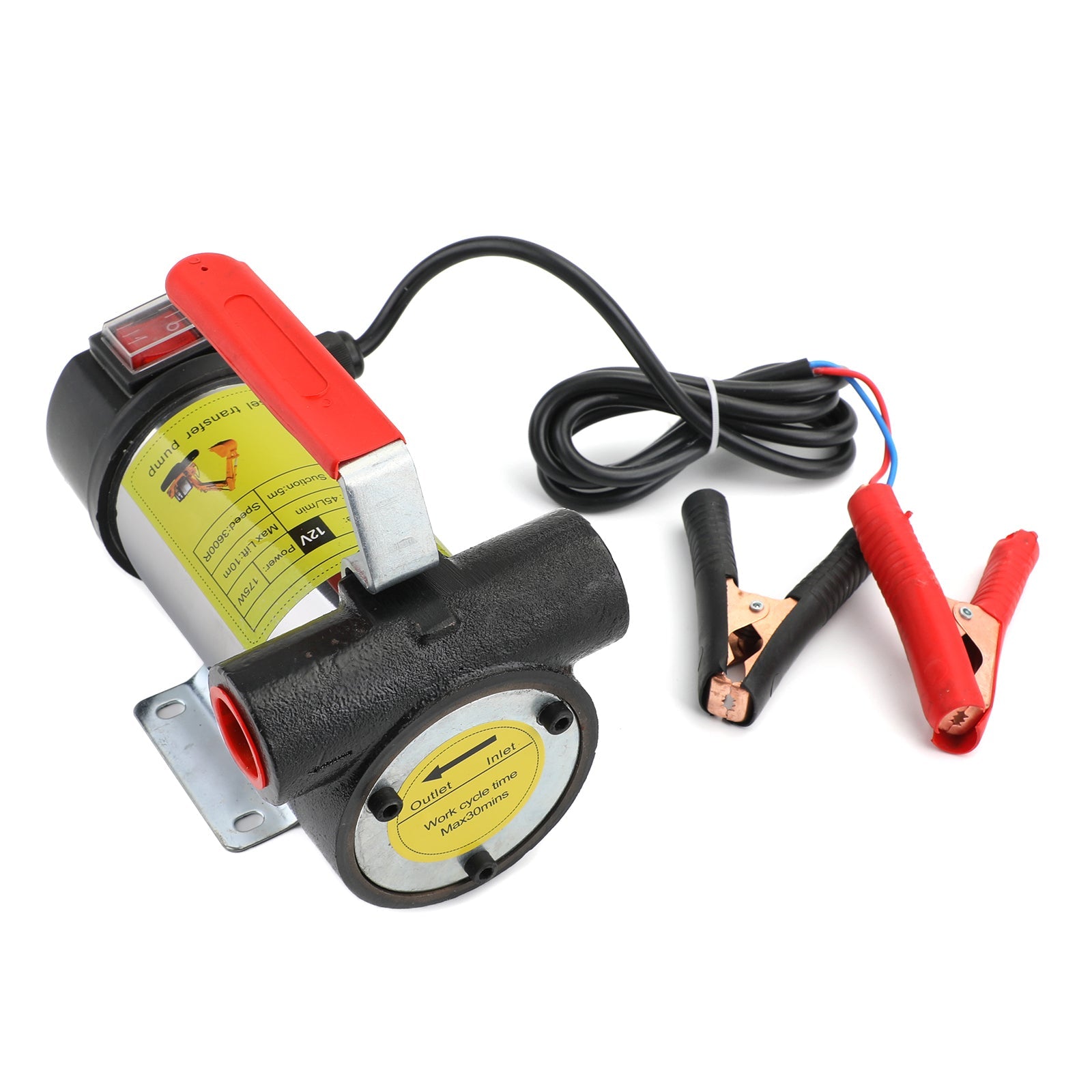 Portable 12V DC Electric Fuel Transfer Pump Kerosene Oil Diesel Commercial Auto
