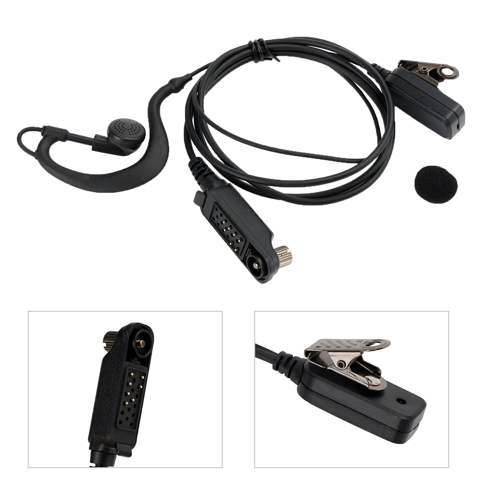 Caltta PD790-025 이어후크 헤드셋 타원형 PTT 일체형 워키토키 Caltta PD790용