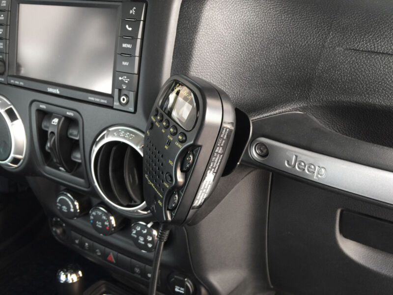 For Jeep Wrangler JK 2011+ 75WXST CB Radio Mic Mount Holder Passenger Grab Bar