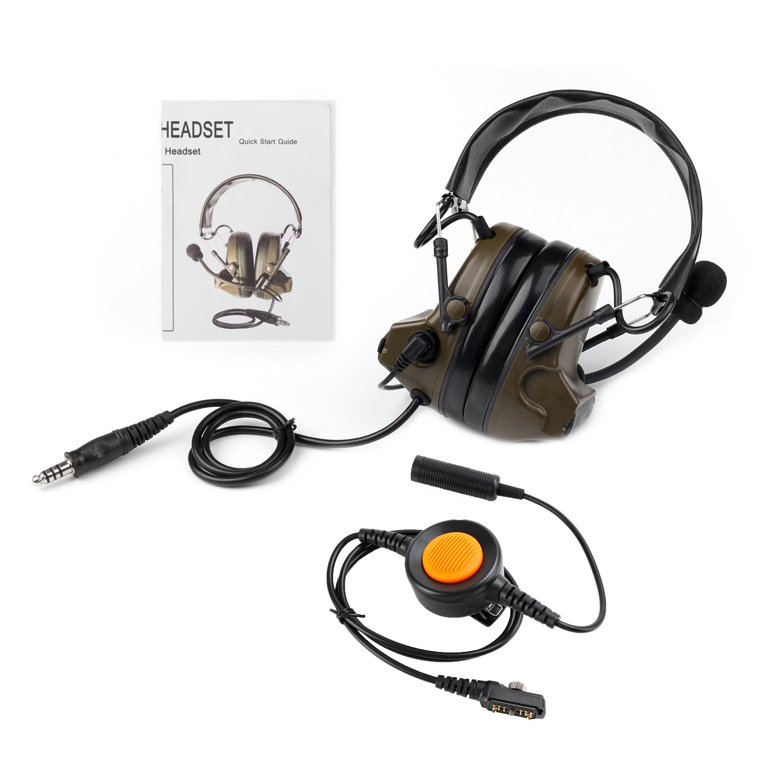 Z Tactical H50 Headset 6-Pin U94 PTT For Hytera PD780/780G/700G/580/788/782/785