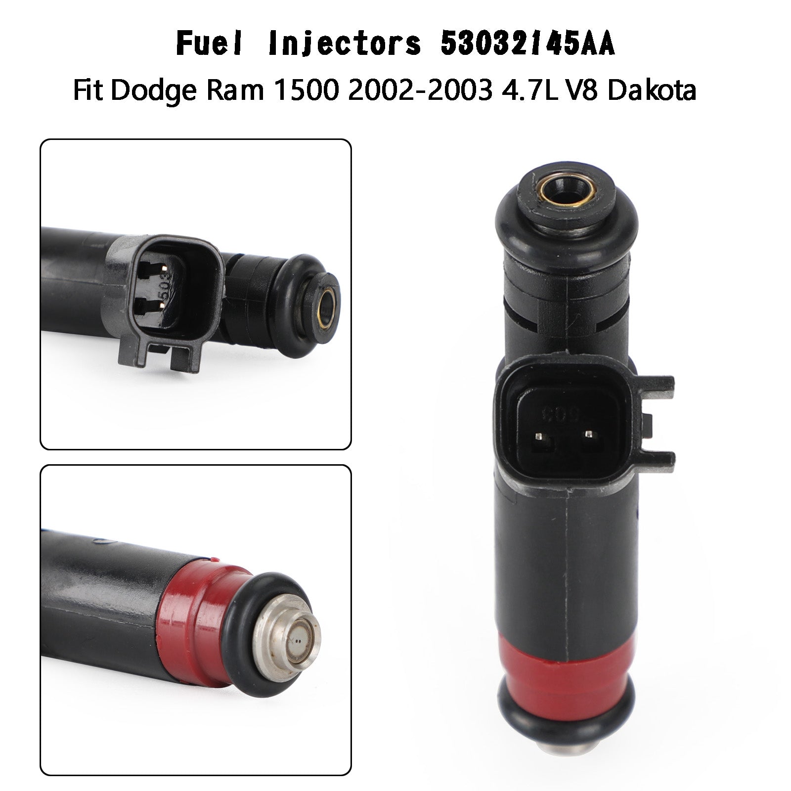 8개 연료 분사기 53032145AA Dodge Ram 1500 2002-2003 4.7L V8 Dakota 제네릭에 적합