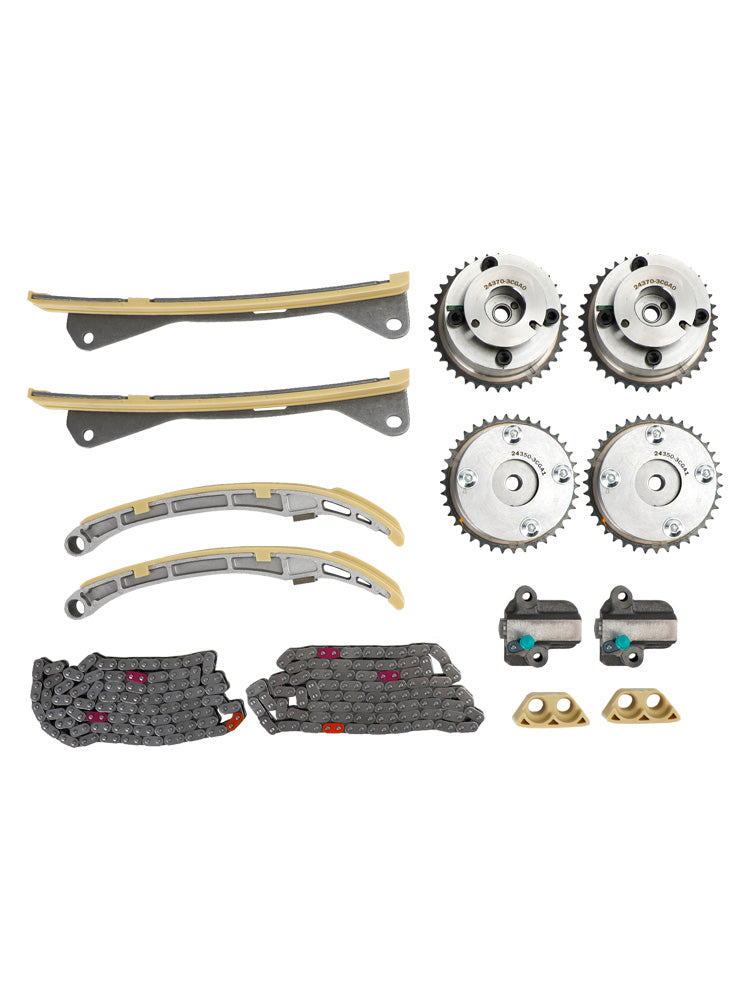 2019-2021 Hyundai Genesis G70 3.3L
Timing Chain Kit 24350-3CGA1 24410-3CGA3