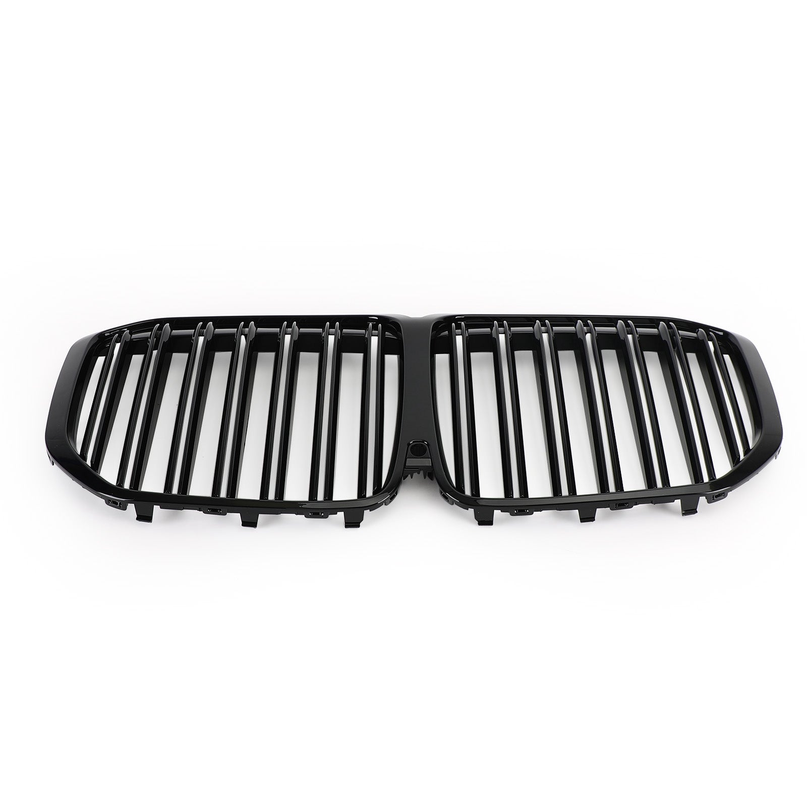 Parrilla de rejilla de riñón negra brillante de doble costilla 51138745730 para BMW X7 G07 2019-2021 genérico