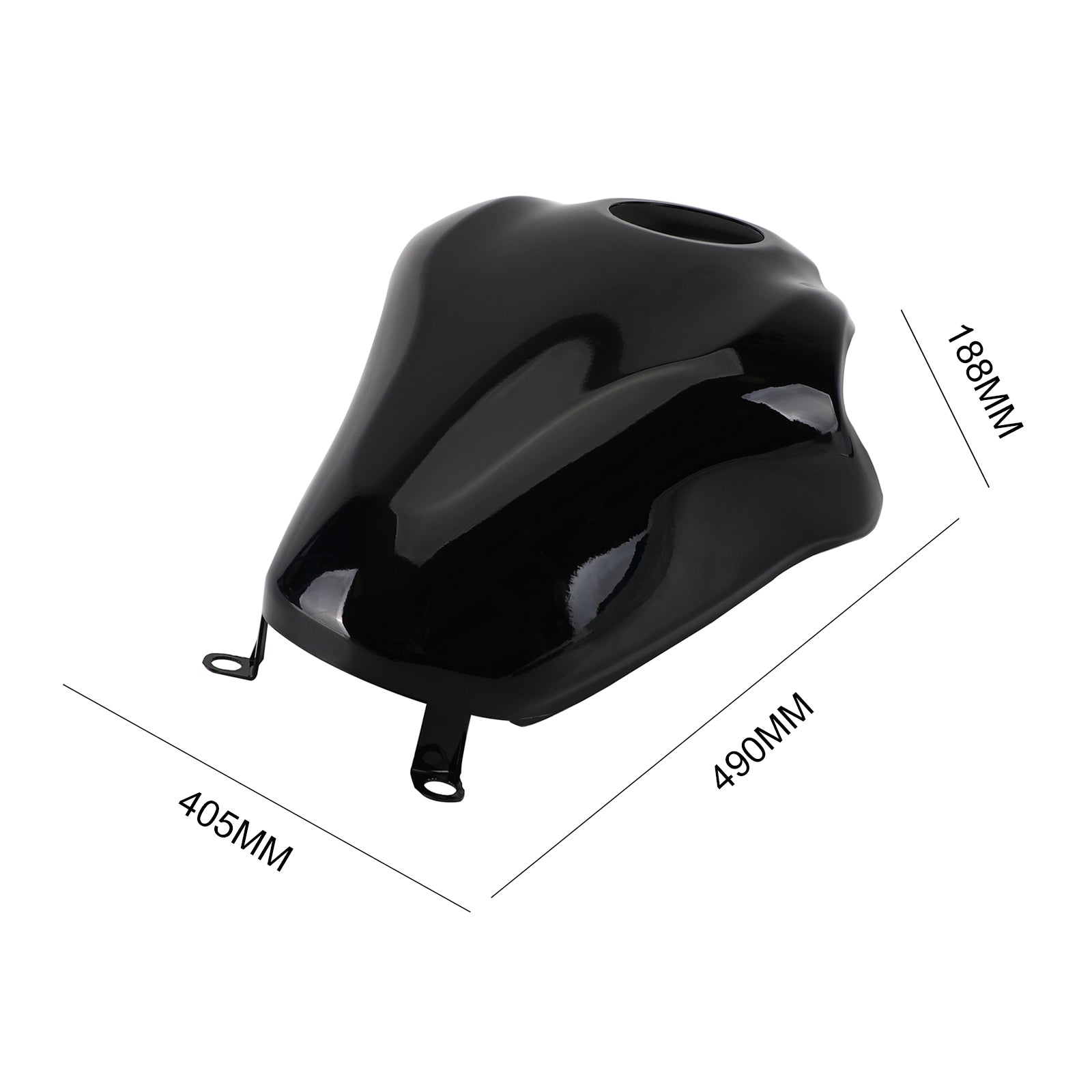 Fuel Tank Protector Motorcycle Tank Cover For Kawasaki Z900 17-19 Gloss Black Generic