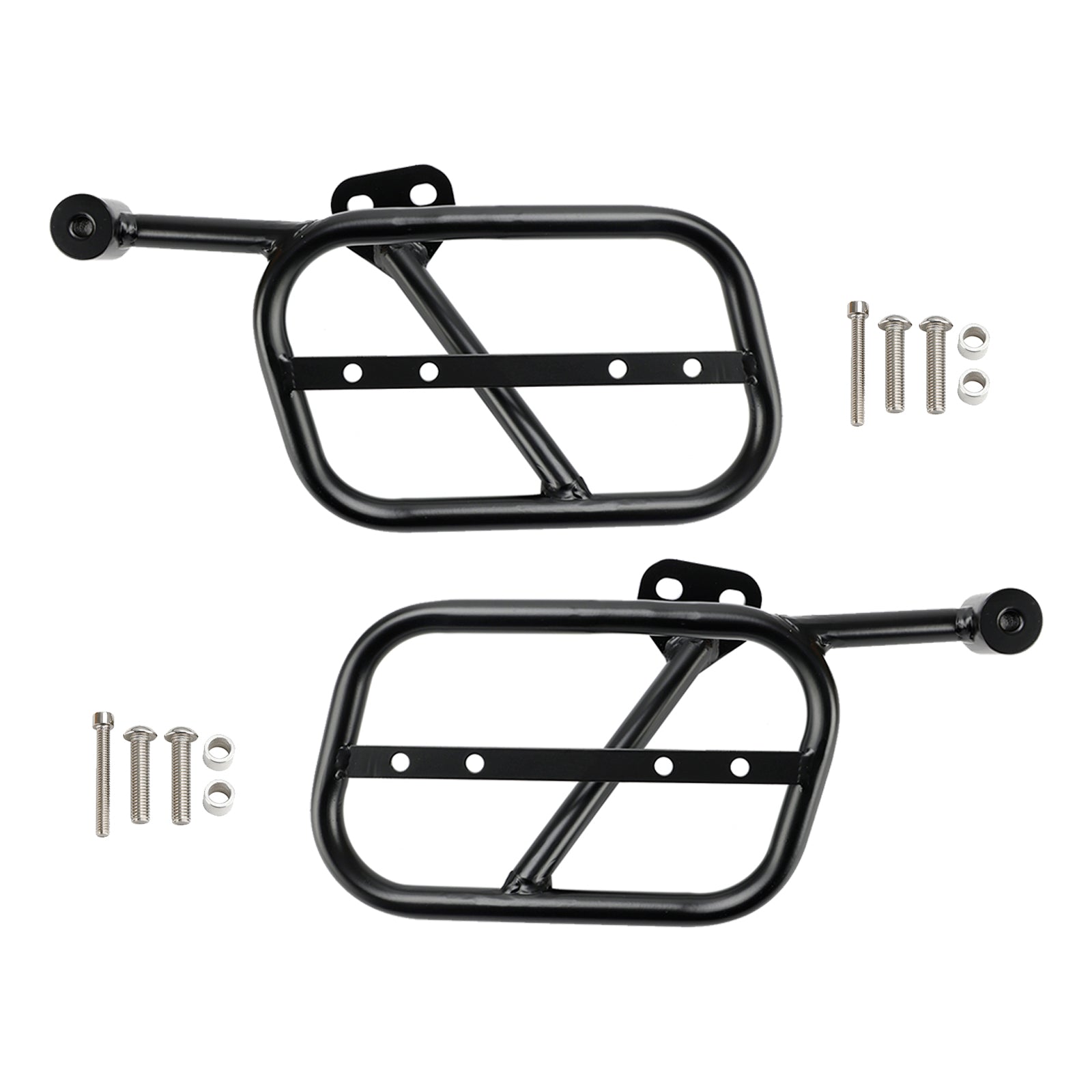 Saddle Bag Mounting Bracket Luggage Rack Side bag Holder Black Fit for GUZZI V9 Bobber Roamer 2018-2024