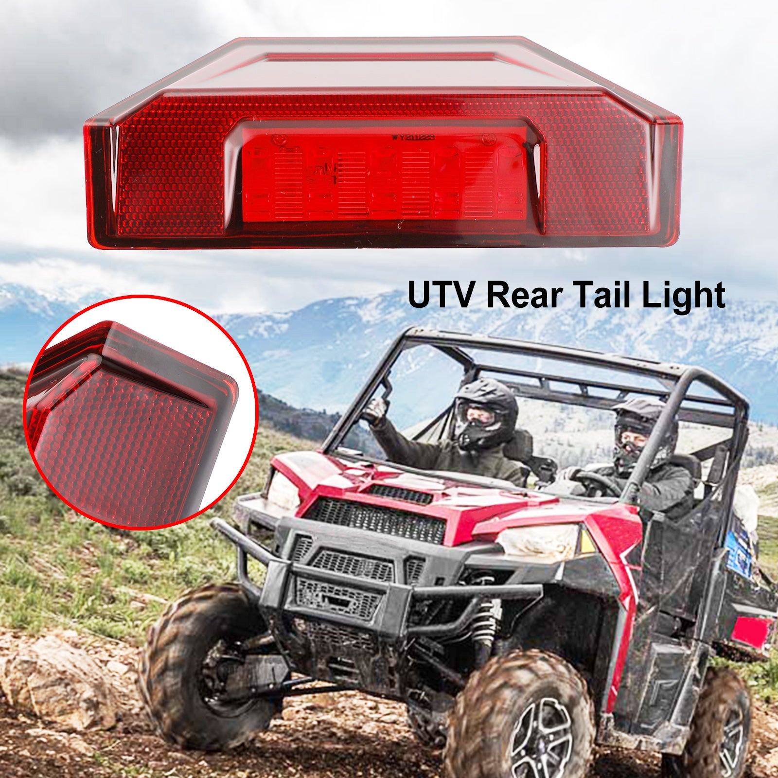 2412774 UTV Tail Light for Polaris Ranger Crew 570 XP 900 General 2013-2020 Generic