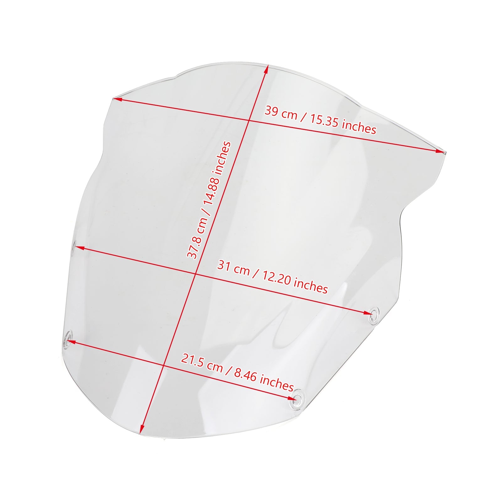 Windshield Windscreen Wind Protector for Kawasaki Ninja 650 ER6F 2009-2011 Generic