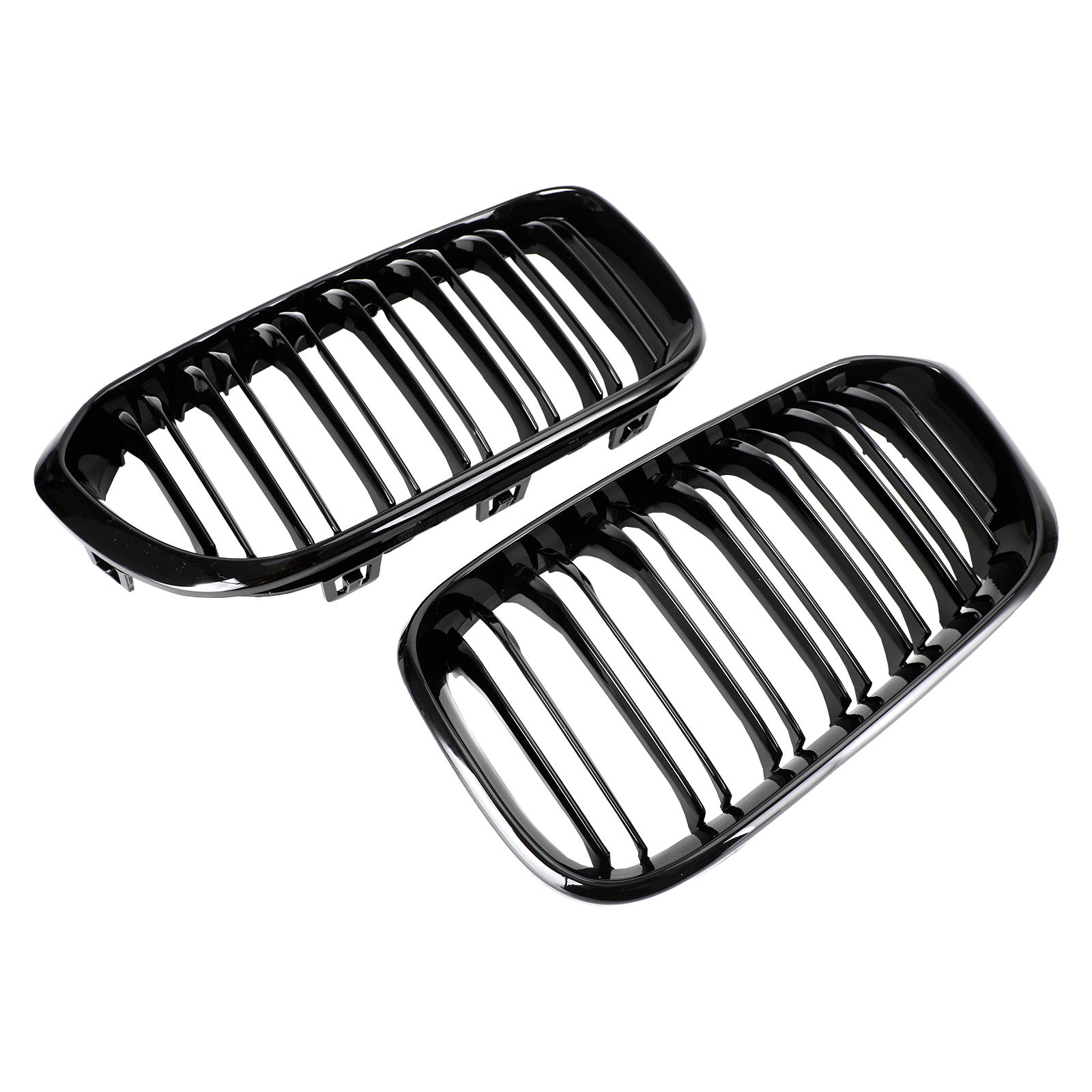 BMW 1 Series F20 F21 2015-2017 Gloss Black Double Front Kidney Grill Grille