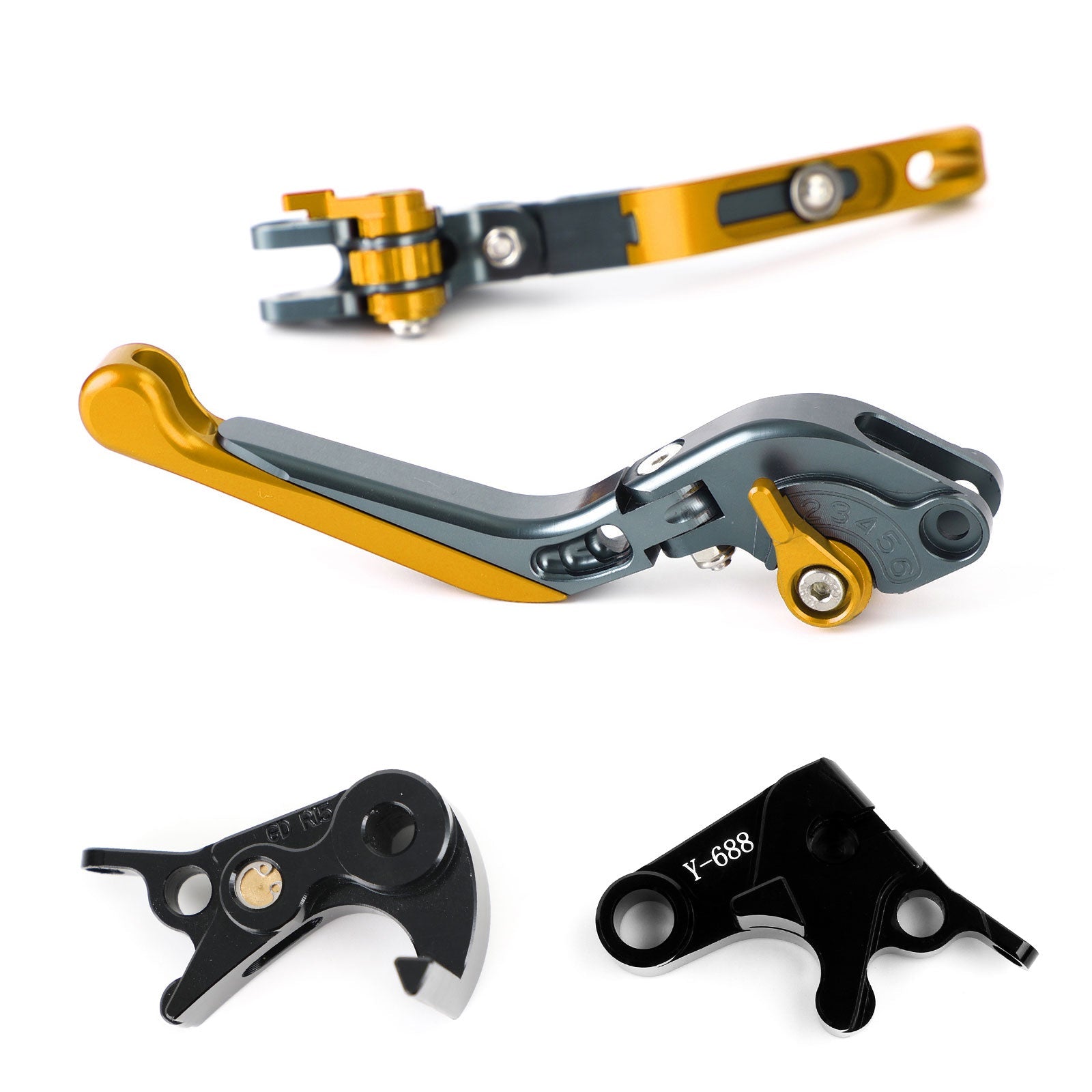 야마하 MT-09 트레이서 900/GT 21-22 YZF R6 17-20 제네릭용 조절식 클러치 브레이크 레버