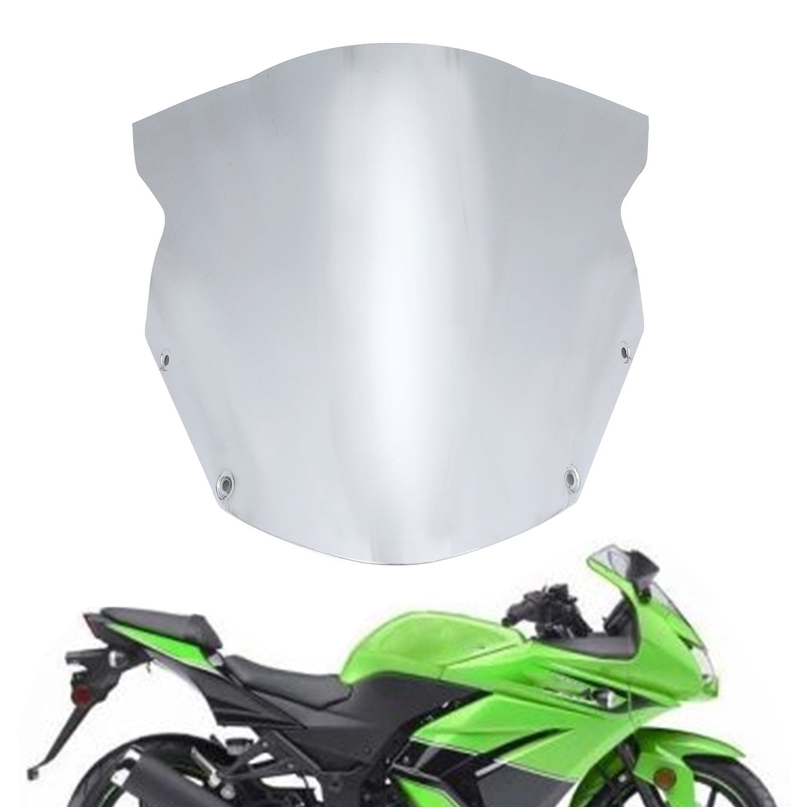 Windshield Windscreen Wind Protector for Kawasaki Ninja 650 ER6F 2009-2011 Generic