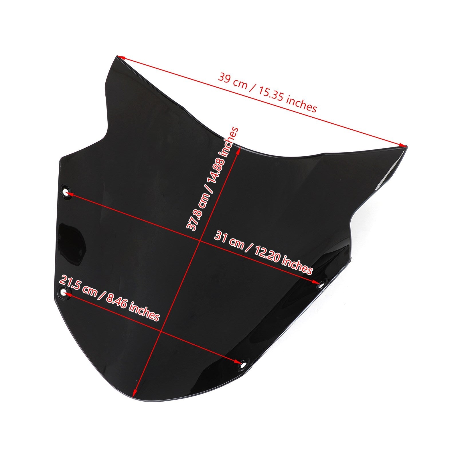 Windshield Windscreen Wind Protector for Kawasaki Ninja 650 ER6F 2009-2011 Generic