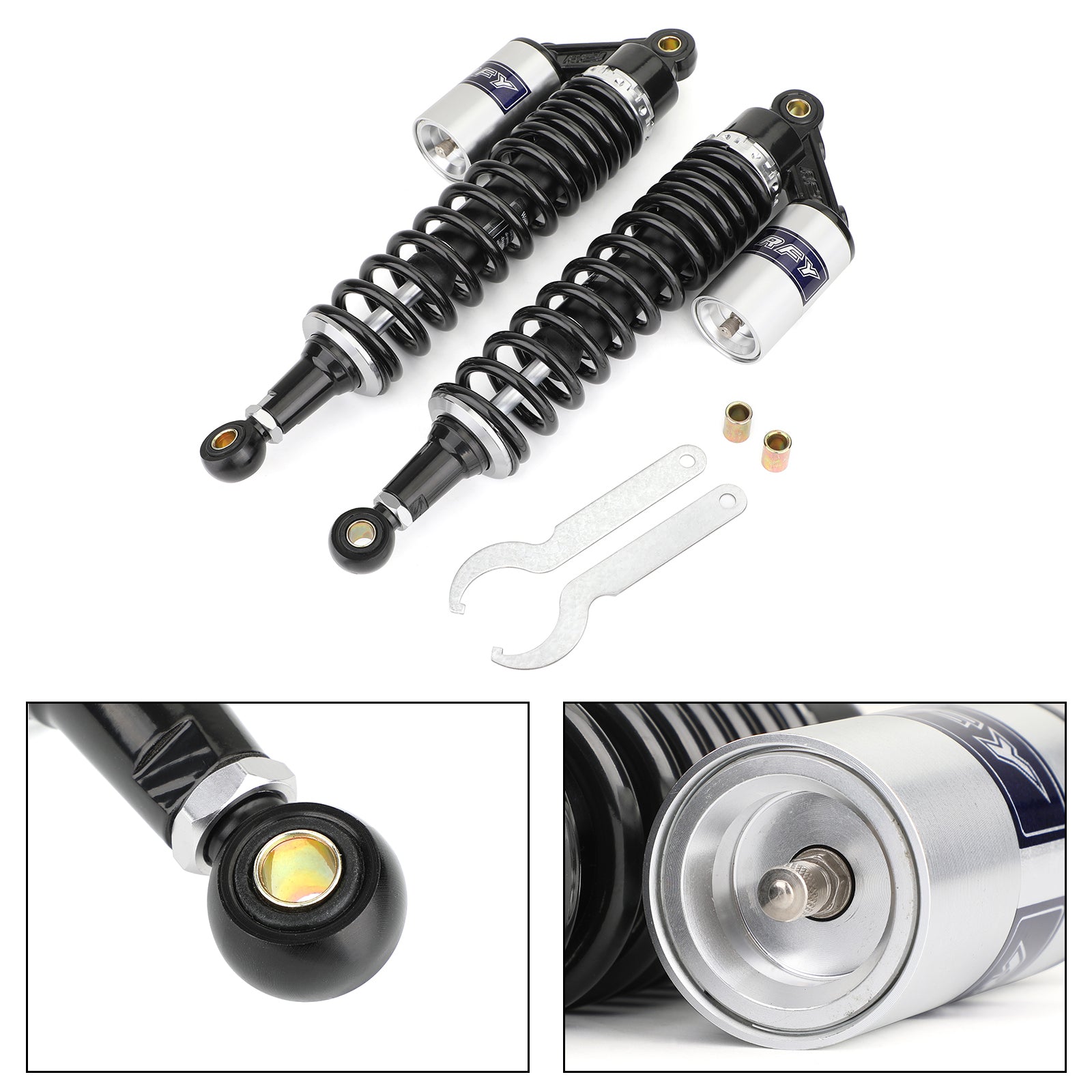 340mm 375mm Rear Suspension Air Shock Absorbers For Suzuki Yamaha Honda ATV Generic