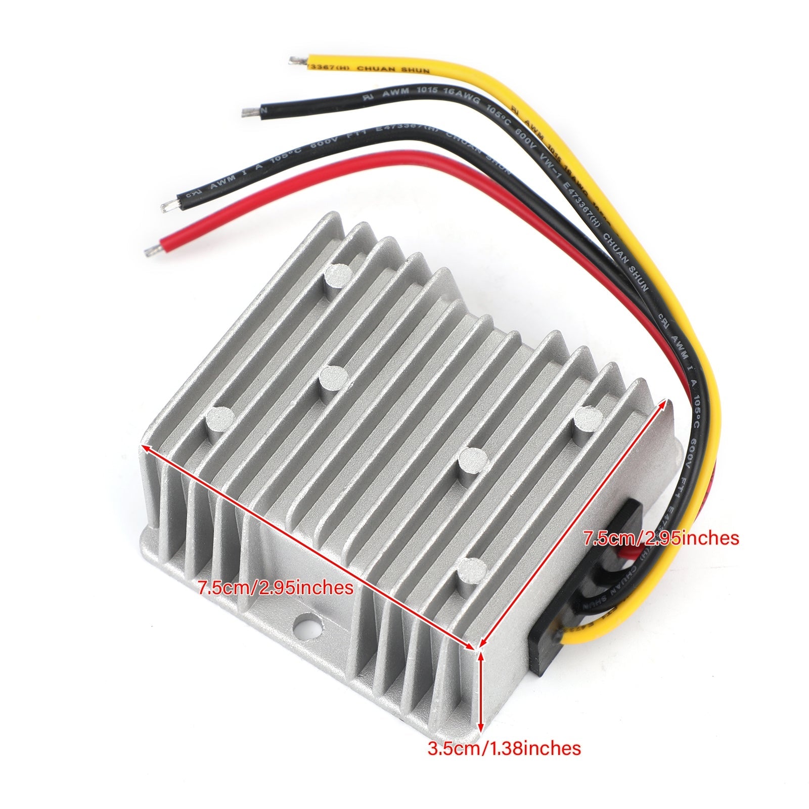 방수 24V ~ 12V 10A 120W 스텝다운 DC/DC 전력 컨버터 레귤레이터