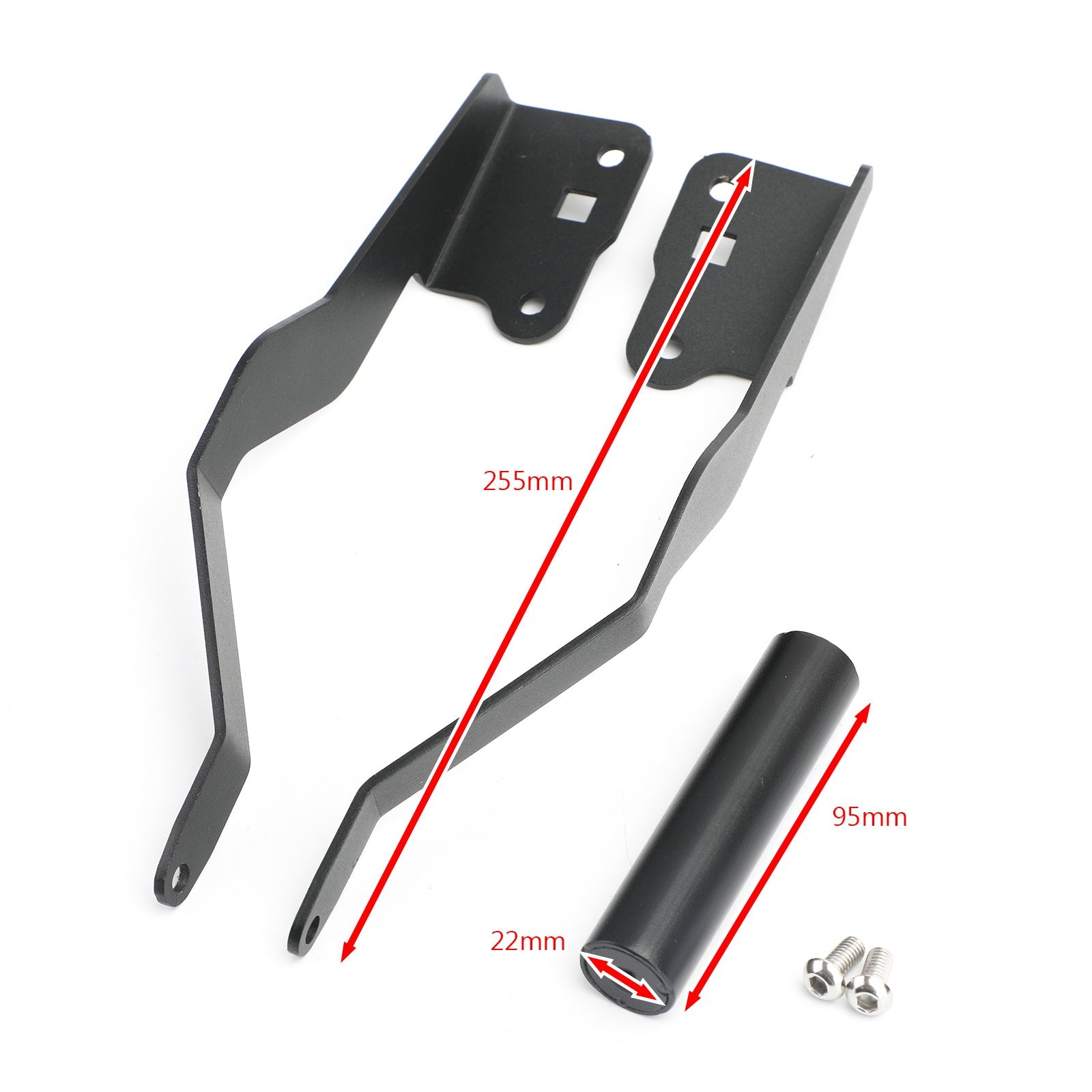 BMW F750GS F850GS 18-19 제네릭용 블랙 윈드스크린 브라켓 마운트 스마트폰/GPS 홀더