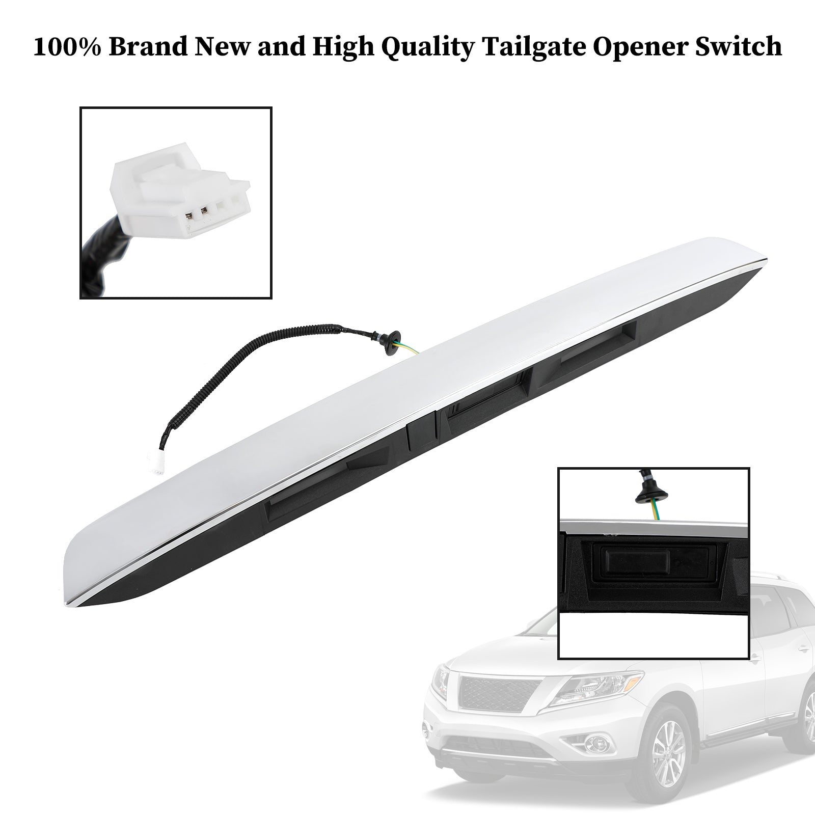 2013-2020 Nissan Pathfinder Sense Sport Utility 4-Door 3.5L Chrome Rear Liftgate Handle 90810-9PG0A