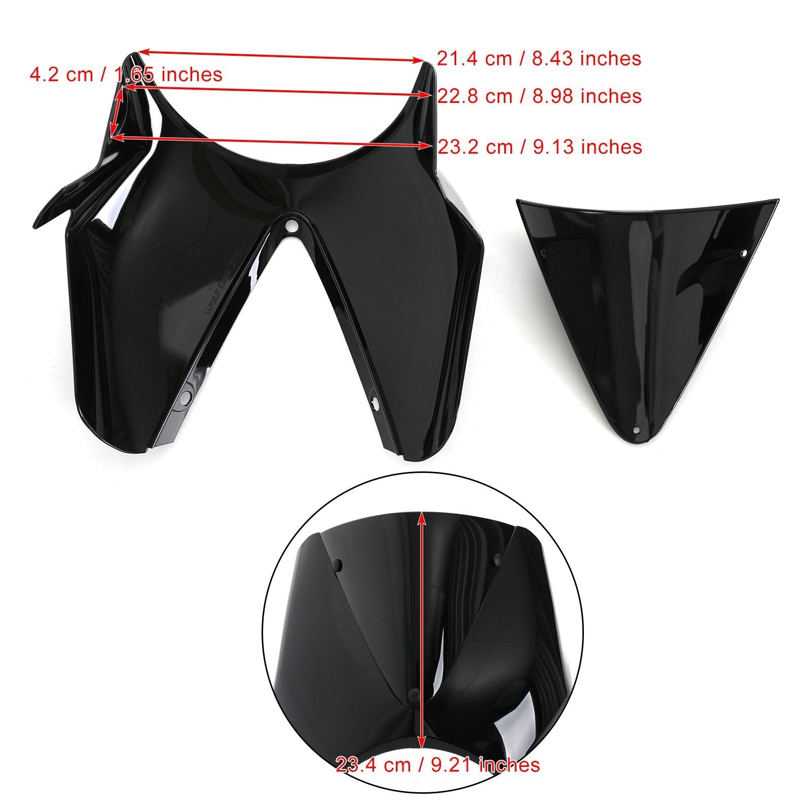 ABS Plastic Motorcycle Windshield WindScreen for Yamaha XSR700 XSR900 2020 Generic