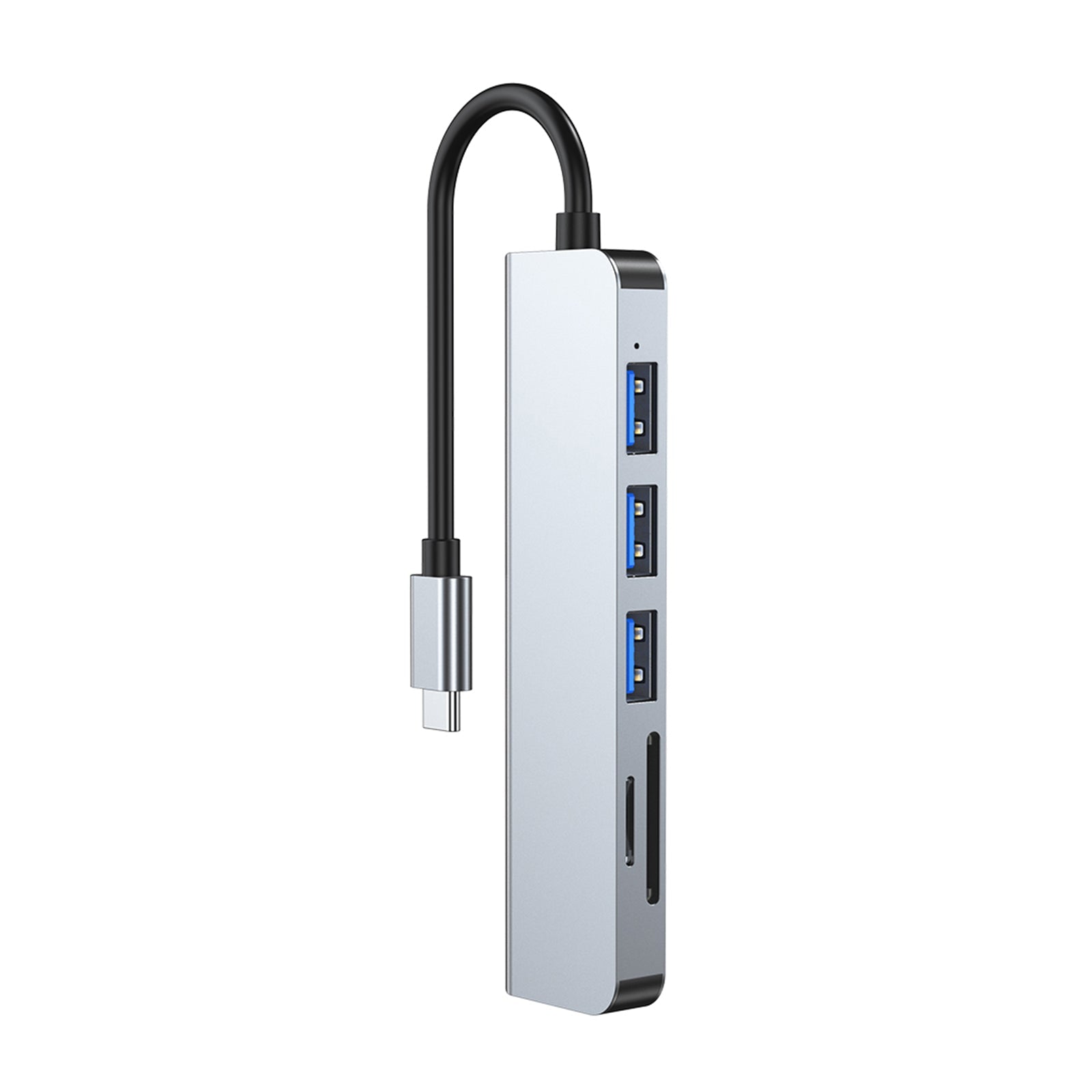 6 en 1 USB-C Tipo C Salida HD 4K USB 3.0 HD Adaptador HUB Base multifunción