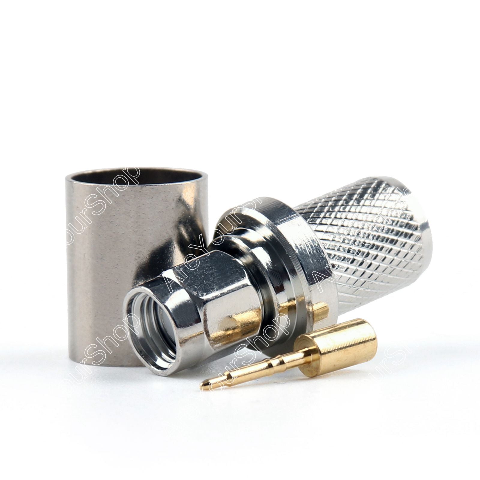 10Pcs Connector SMA Male Plug Crimp RG8 RG213 LMR400 RG214 9913 Cable Straight