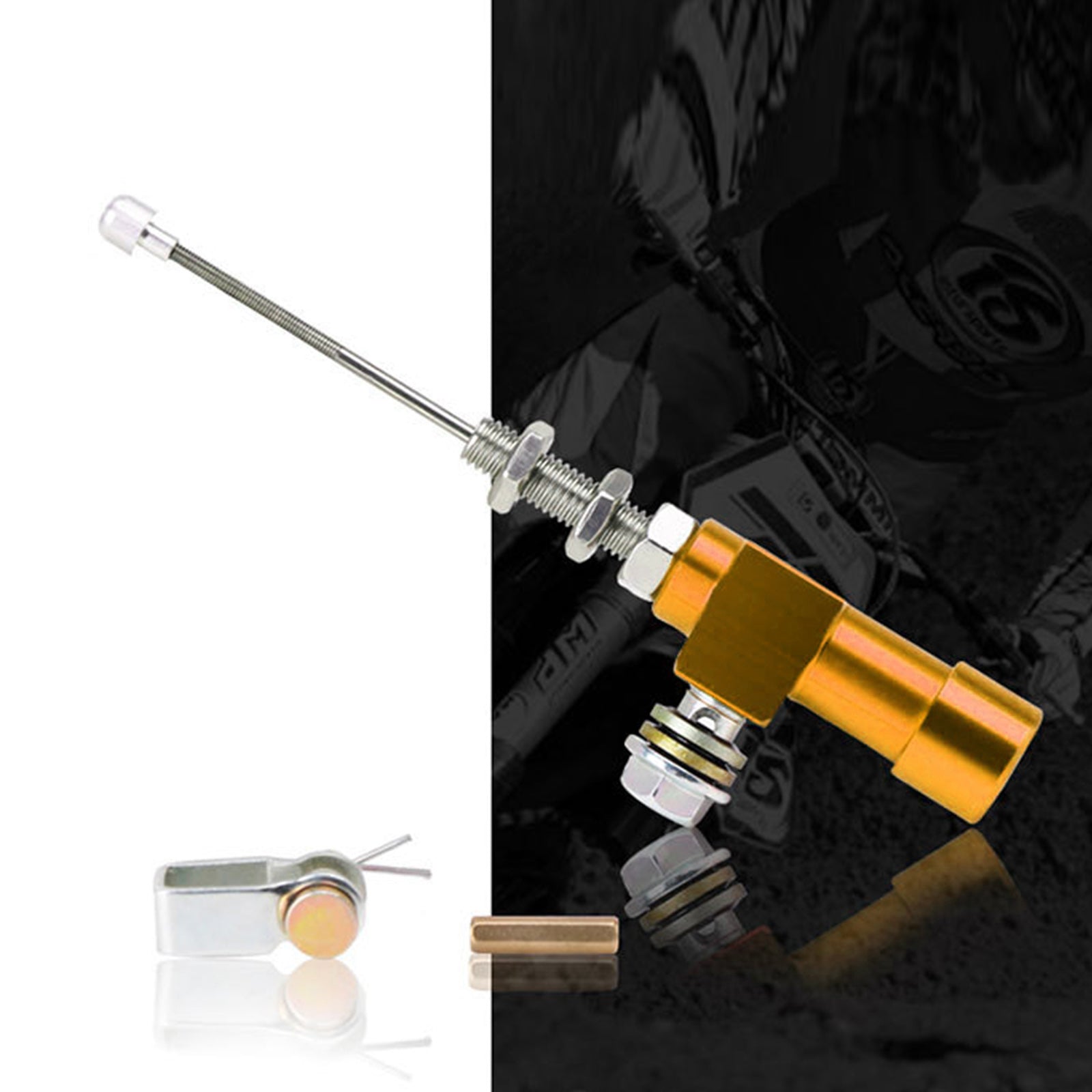 오토바이 유압 클러치 마스터 실린더 로드 브레이크 펌프 M10X1.25mm 알루미늄