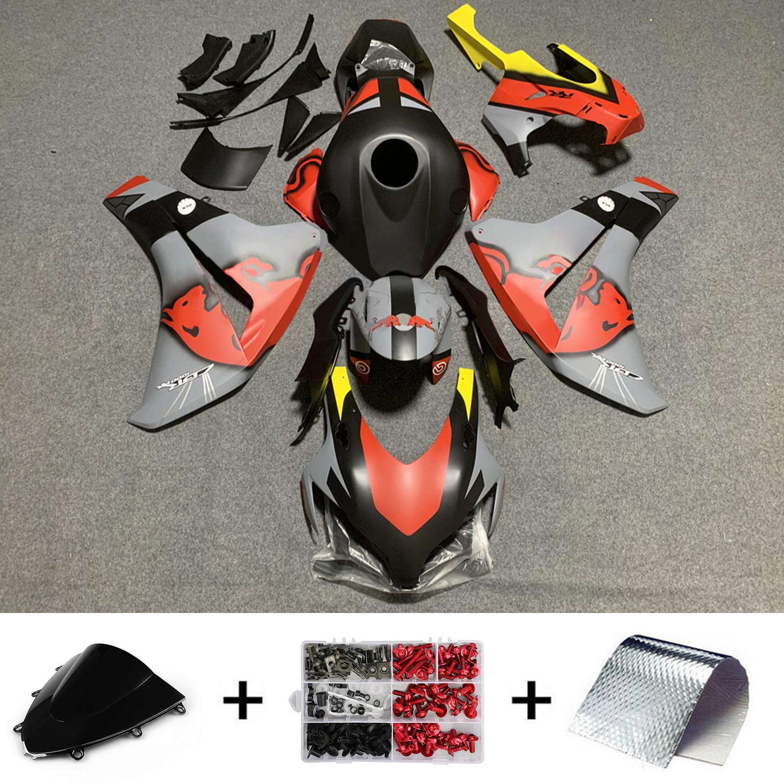 Honda CBR1000RR 2008-2011 Kit Carenado Carrocería Plástico ABS