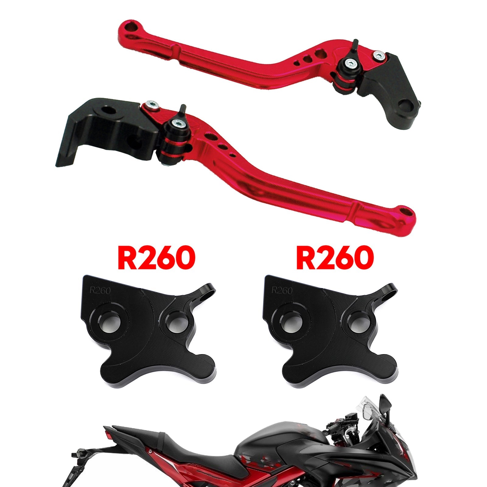 Motorcycle Long Clutch Brake Lever fit for VESPA GTS 300 Super Generic