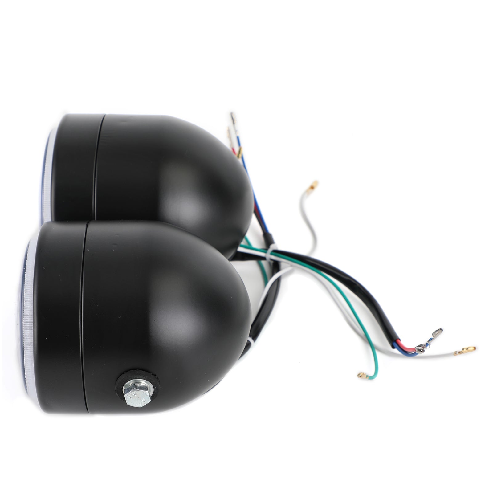 4.33인치 트윈 듀얼 LED 헤드라이트 유니버설 초퍼 바버 카페 레이서 오토바이 일반