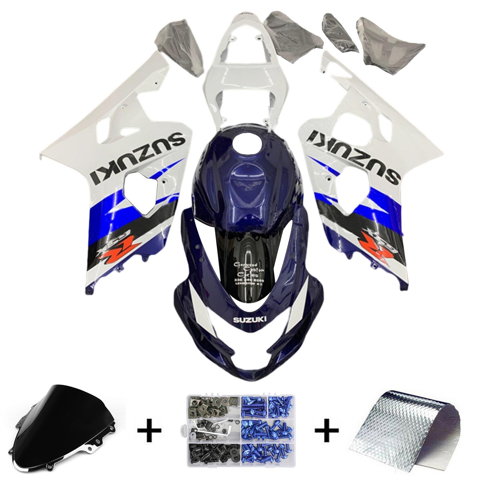 Suzuki GSXR 600/750 2004-2005 K4 Fairing Kit Bodywork Plastic ABS