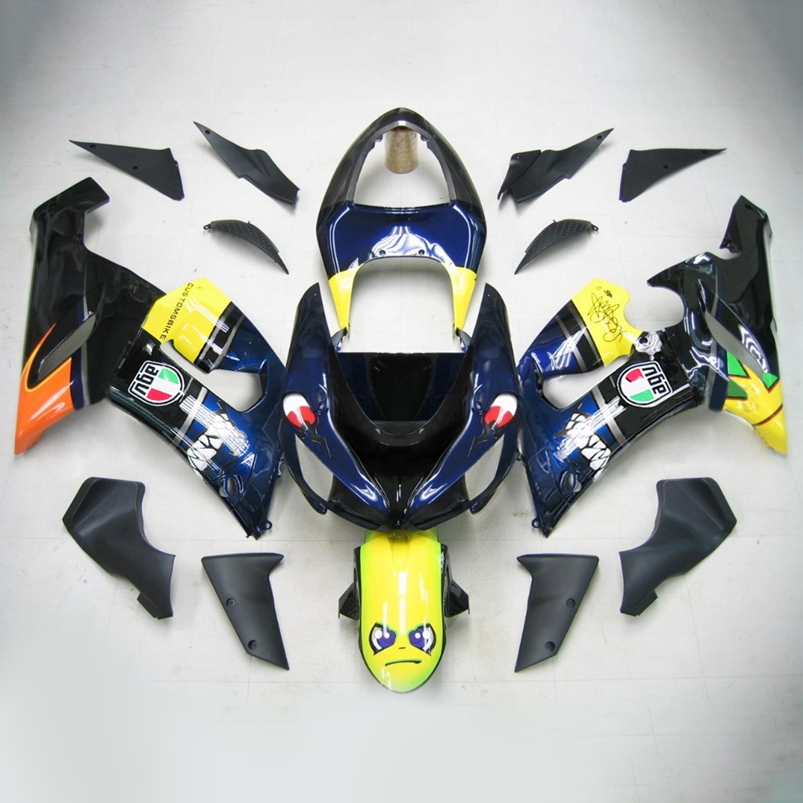 Kit Carenado Para Kawasaki ZX6R 636 2005-2006 Genérico